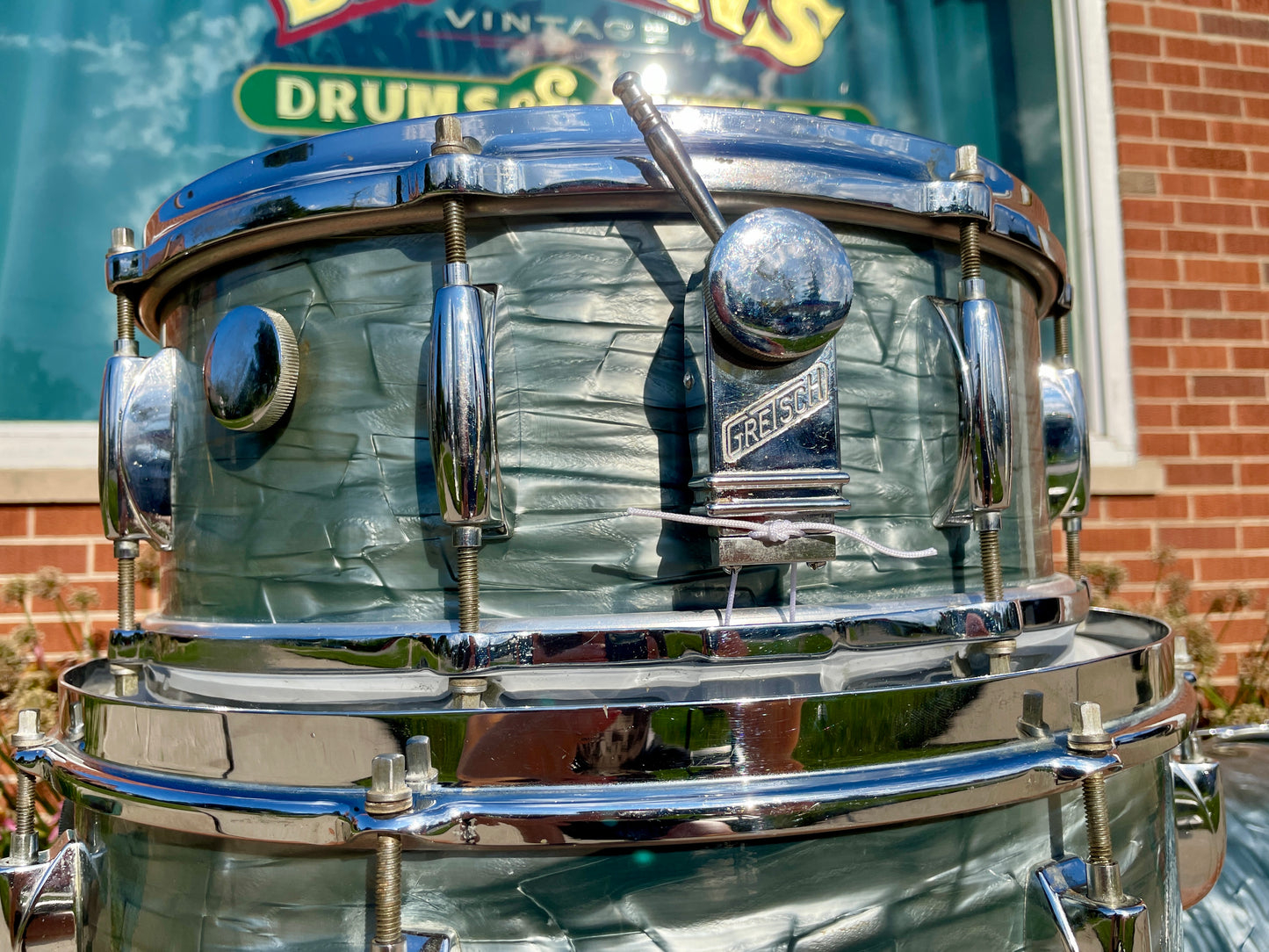 1950s Gretsch Round Badge Bop Outfit Drum Set Midnight Blue Pearl 20/13/16 w/ 5.5x14 Snare