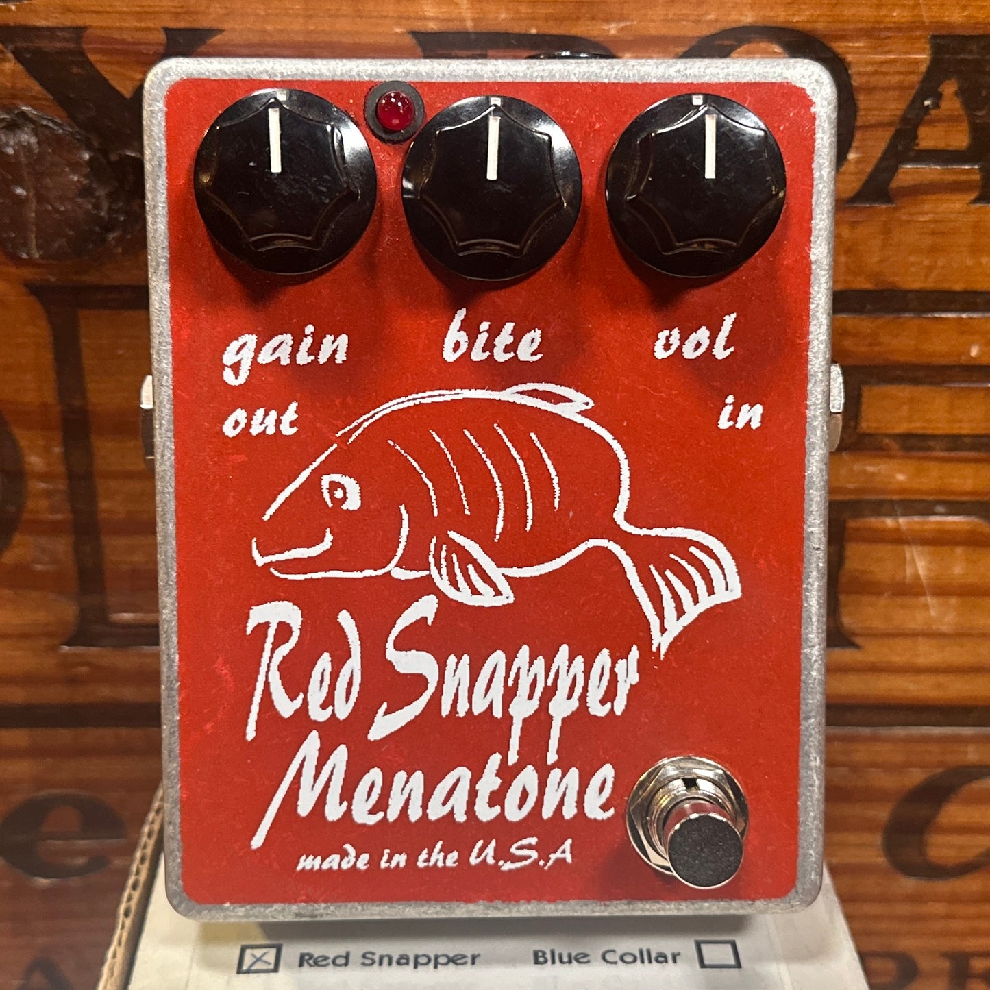 1999 Menatone Red Snapper Overdrive Pedal w/ Original Box