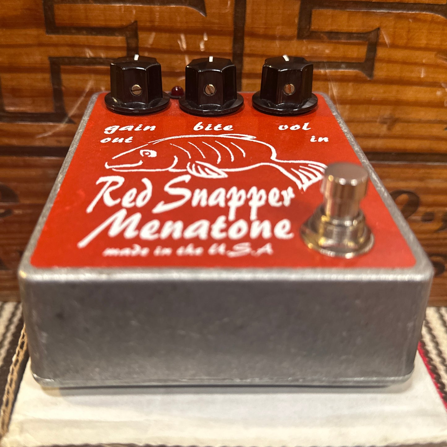 1999 Menatone Red Snapper Overdrive Pedal w/ Original Box