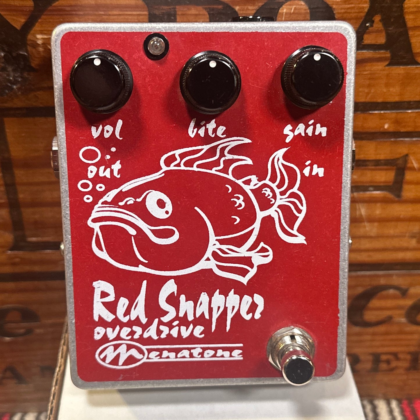 2004 Menatone Red Snapper Overdrive Pedal w/ Original Box