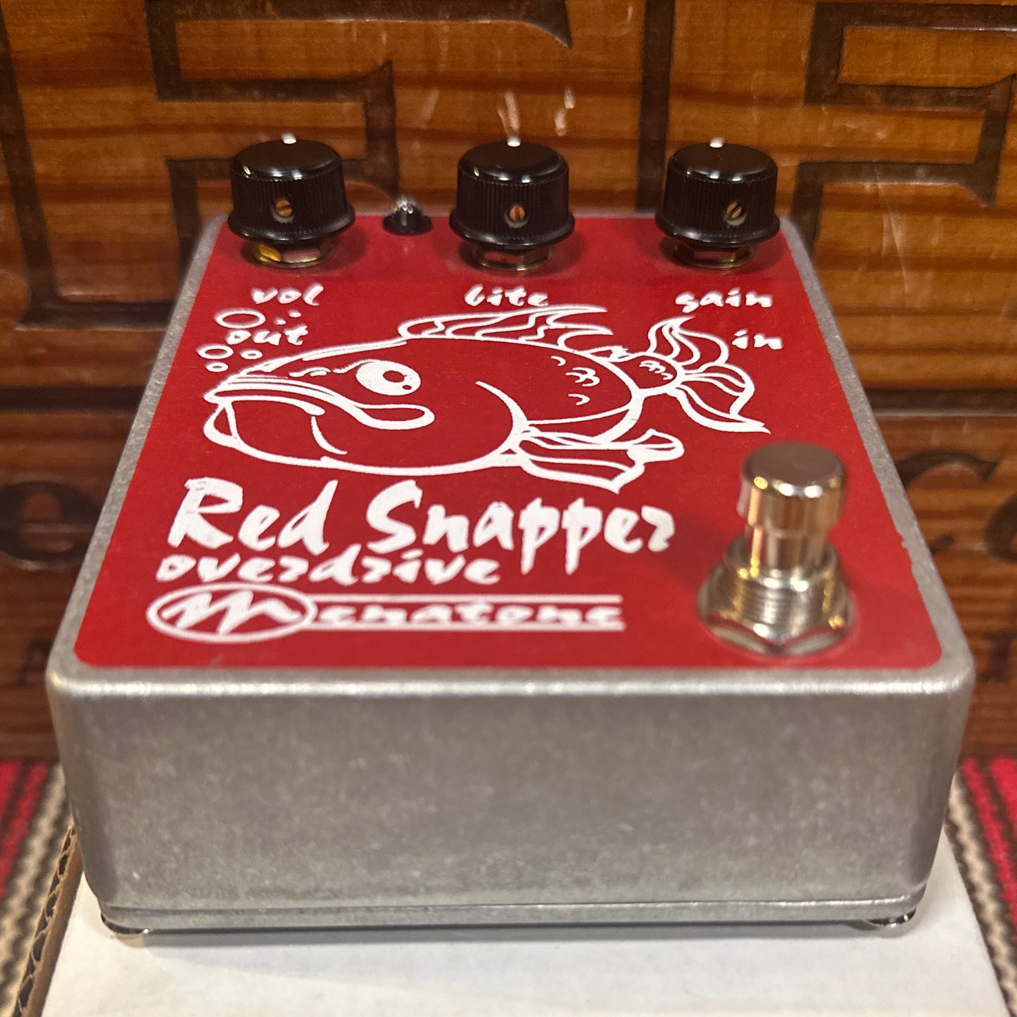 2004 Menatone Red Snapper Overdrive Pedal w/ Original Box