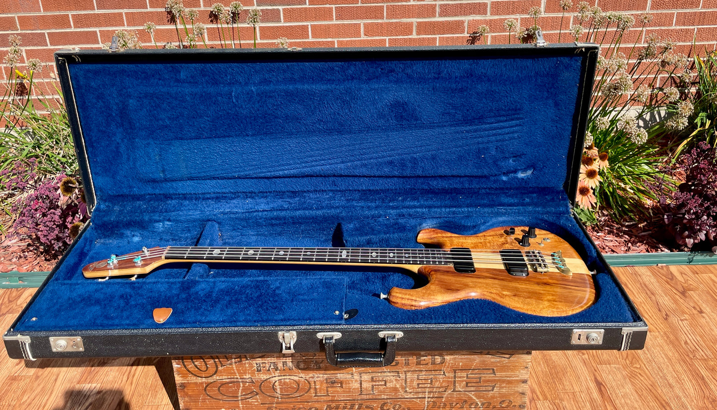 1982 Alembic Spoiler Bass Guitar w/ Hardshell Case