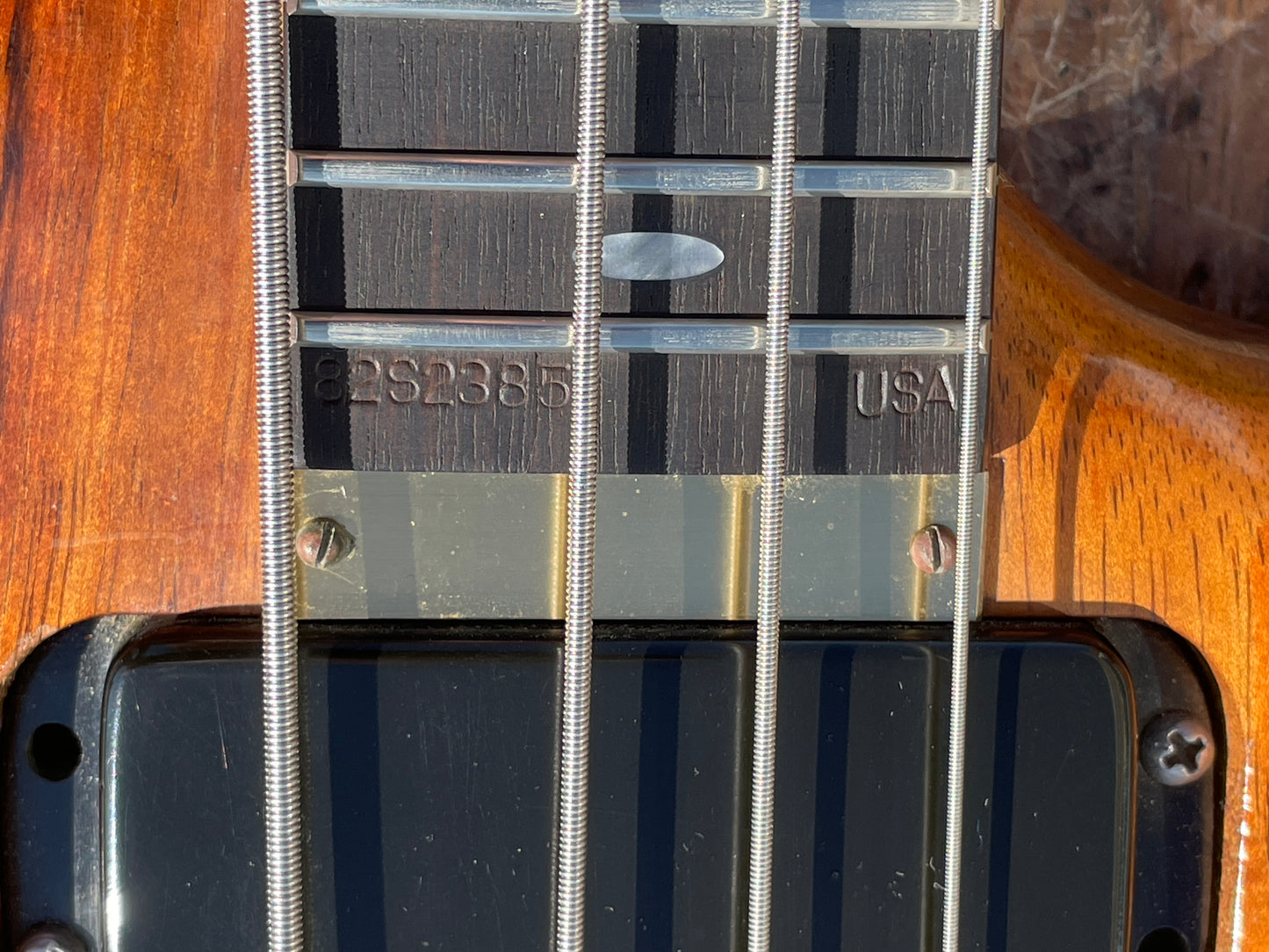 1982 Alembic Spoiler Bass Guitar w/ Hardshell Case