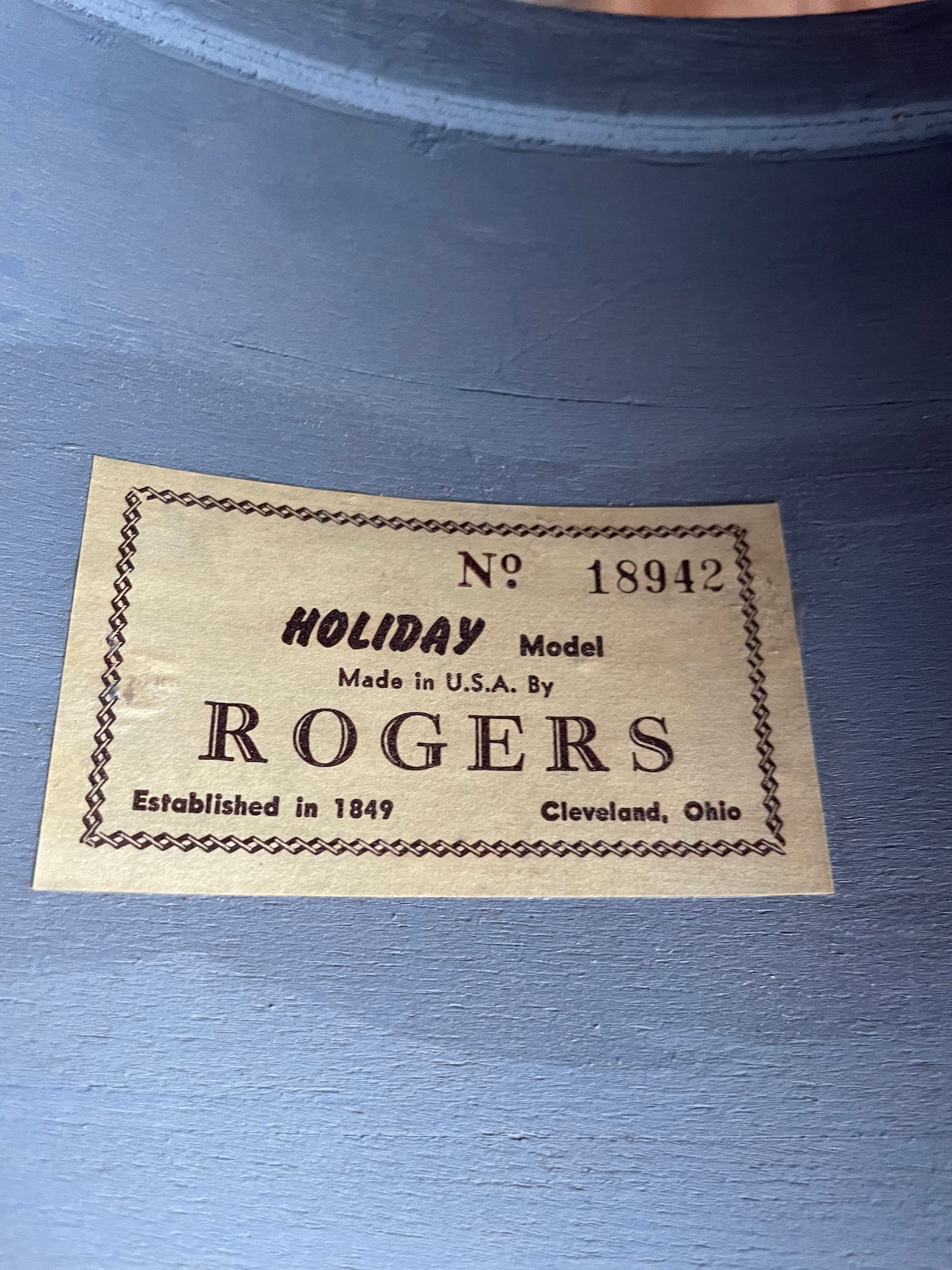 1960s Rogers Holiday Buddy Rich Celebrity Drum Set Steel Gray Ripple Pearl 22/13/16 Cleveland