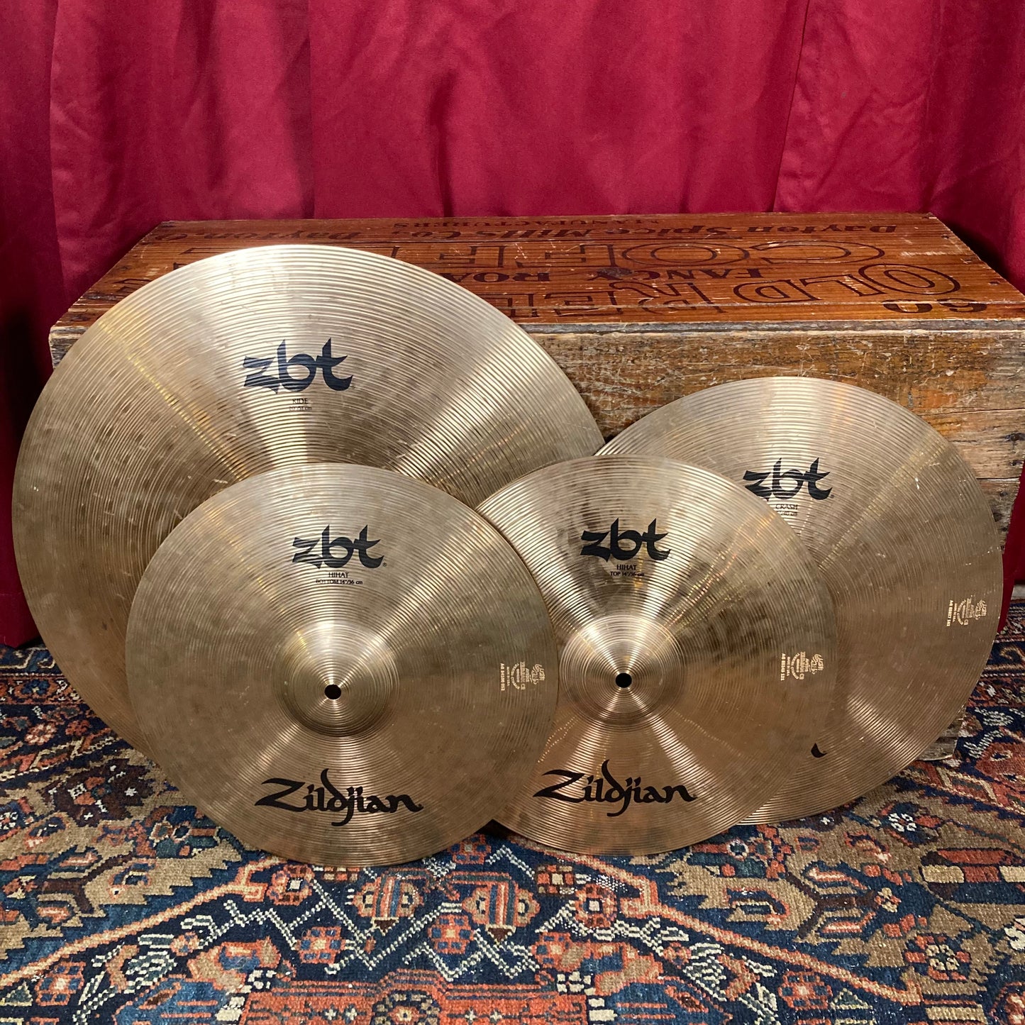 Zildjian ZBT Cymbal Pack w/ 14" Hi-Hats, 16" Crash, & 20" Ride