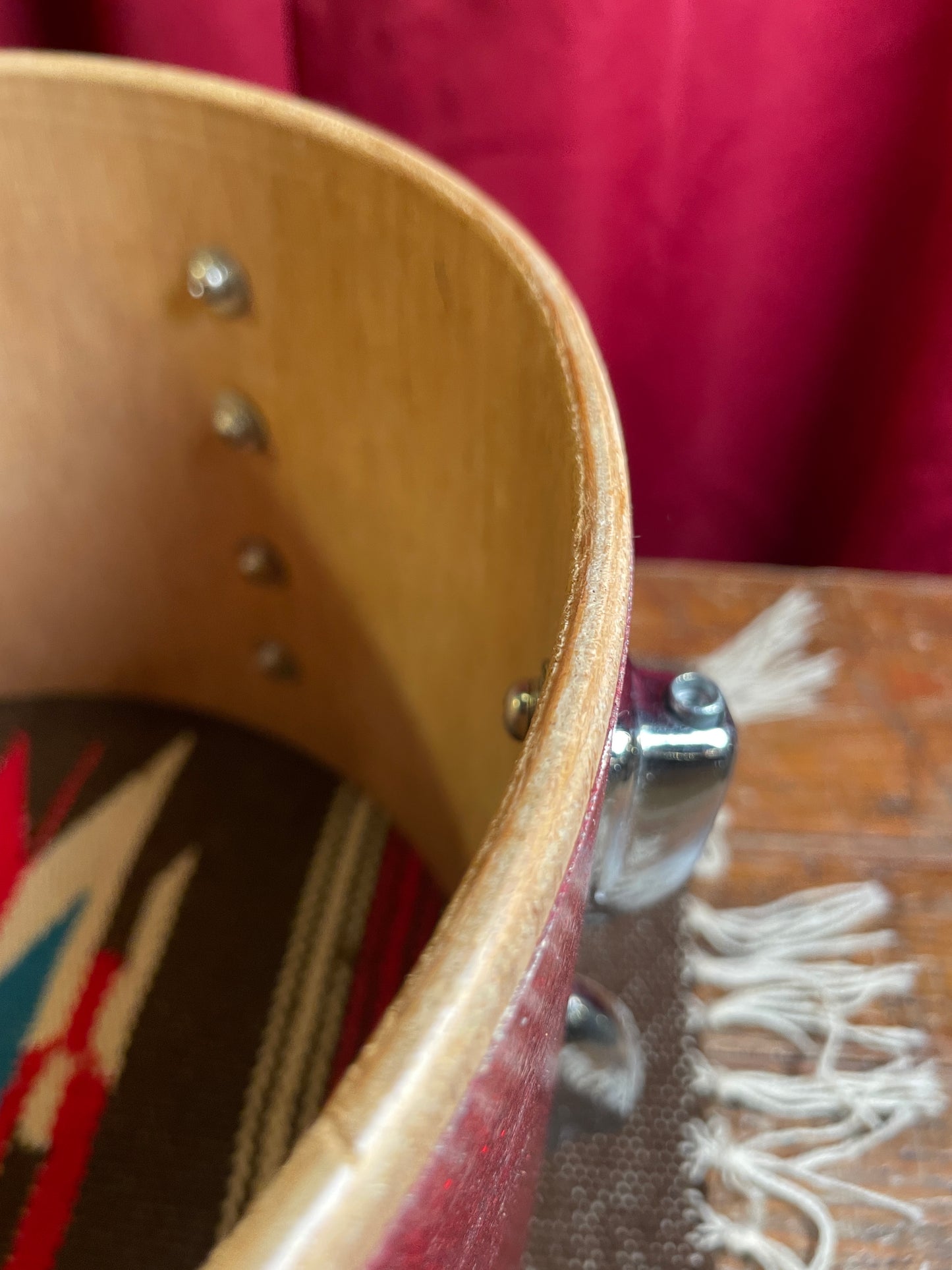 Vintage Drum Mate 8x12 Tom Drum Red Sparkle MIJ / Japan