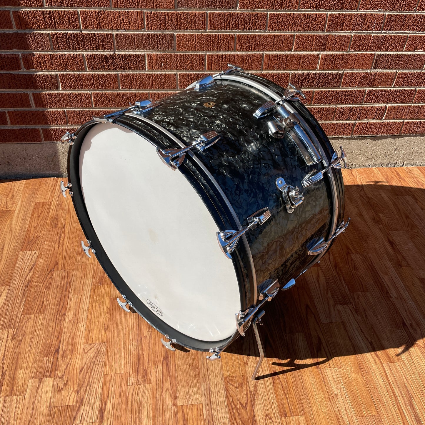 1948-1952 WFL 14x24 Bass Drum Black Diamond Pearl Ludwig