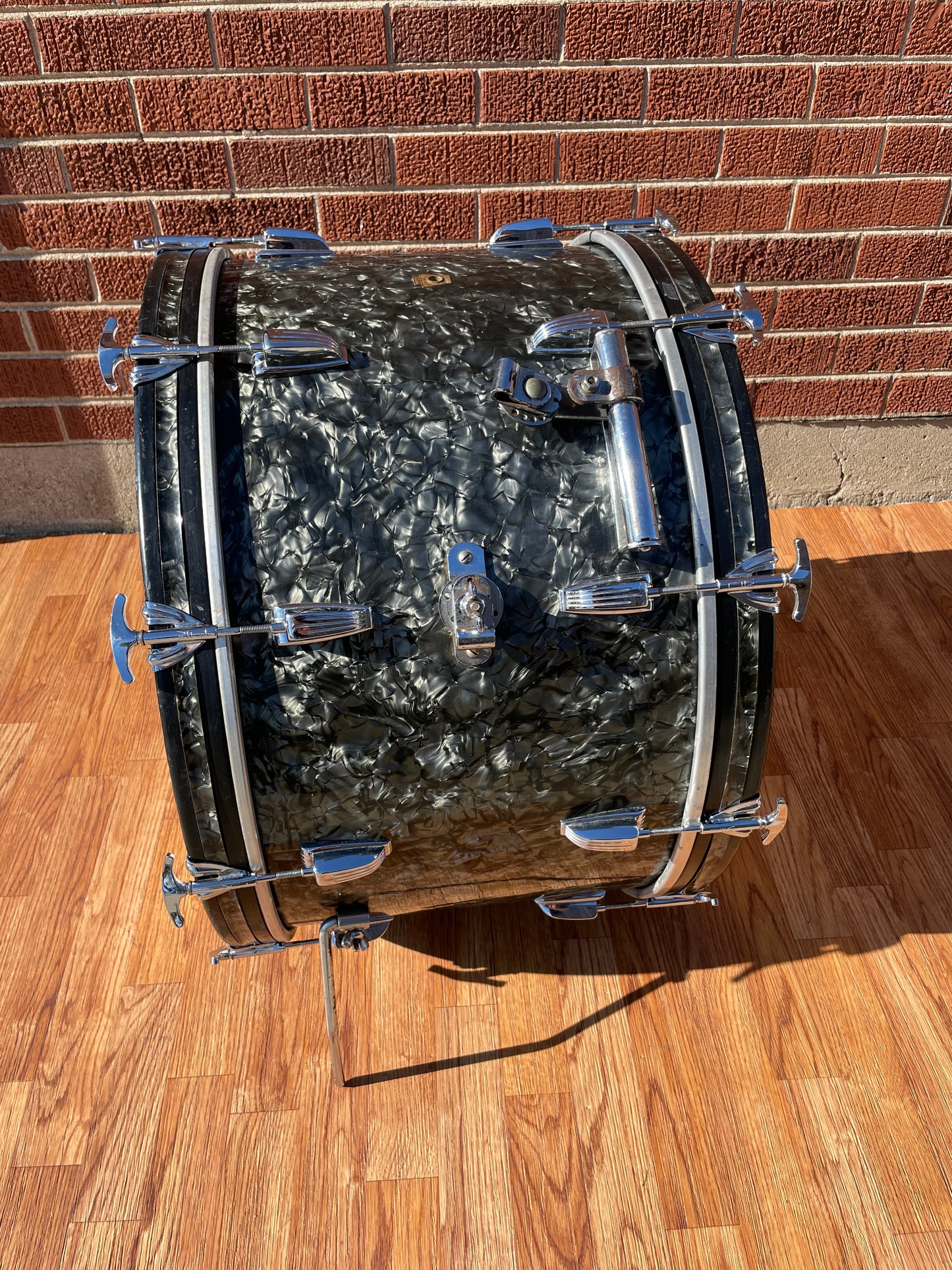 1948-1952 WFL 14x24 Bass Drum Black Diamond Pearl Ludwig