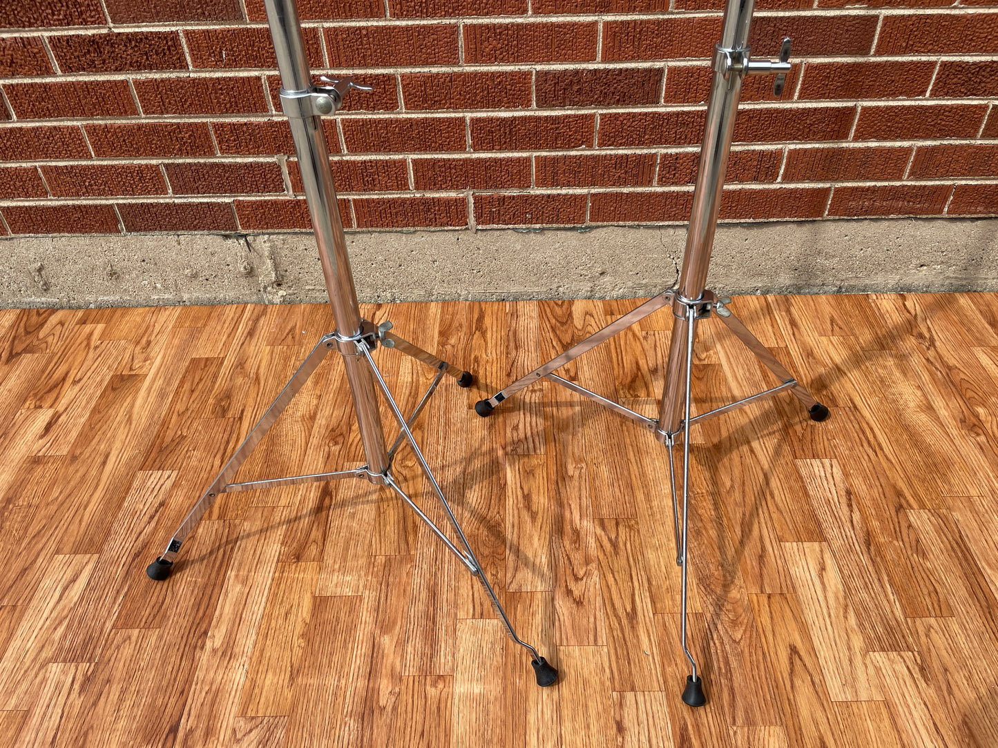 1980s Ludwig No. 1402 Atlas Straight Cymbal Stand Pair