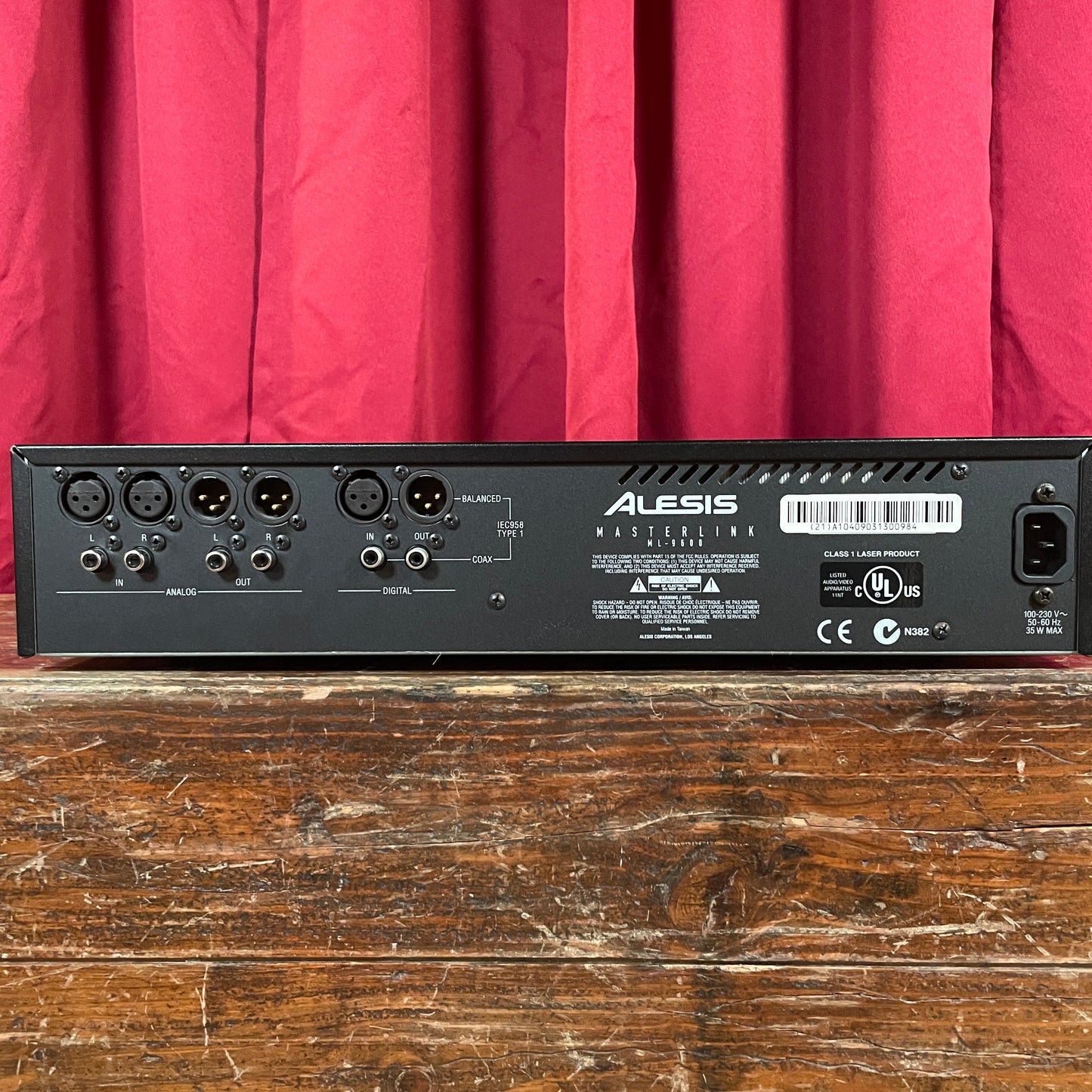 Alesis Masterlink ML-9600 High Resolution Masterdisk Recorder
