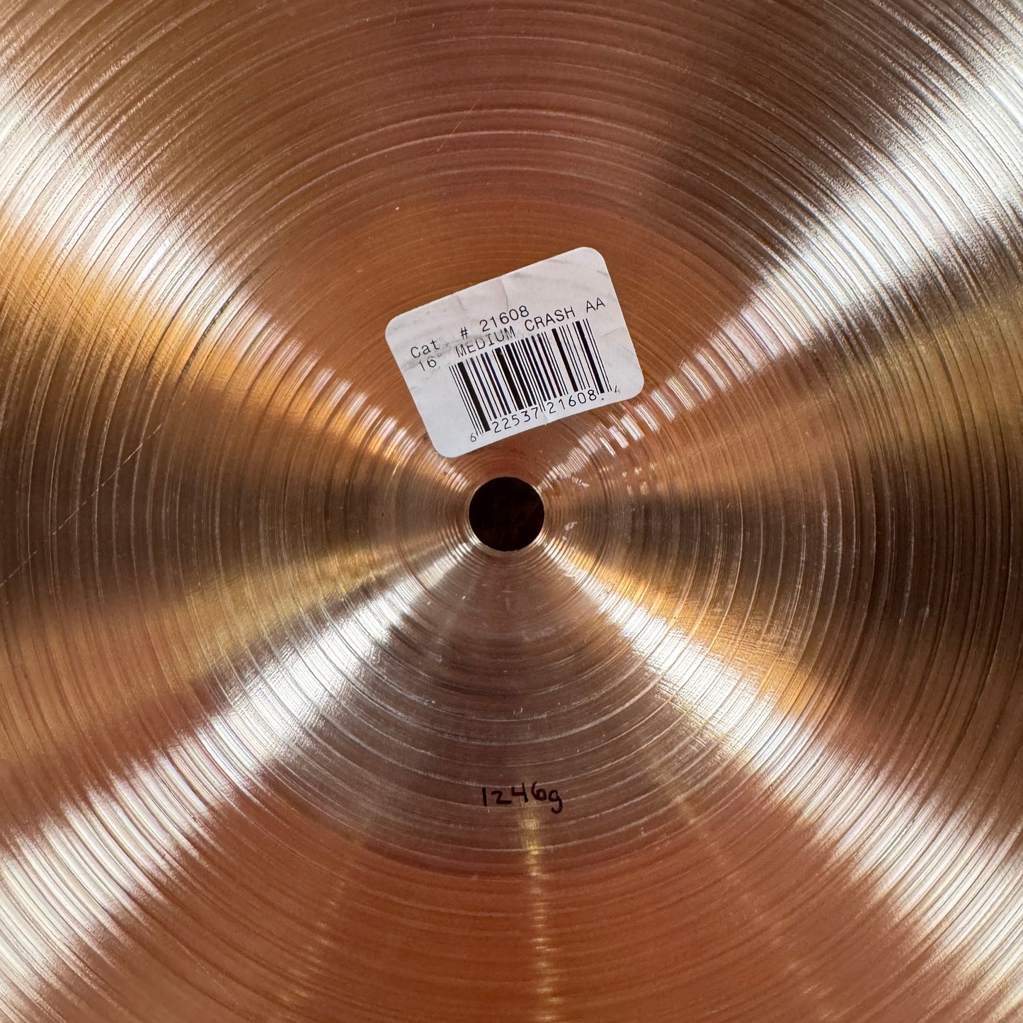 16" Sabian AA Medium Crash Cymbal 1246g *Video Demo*