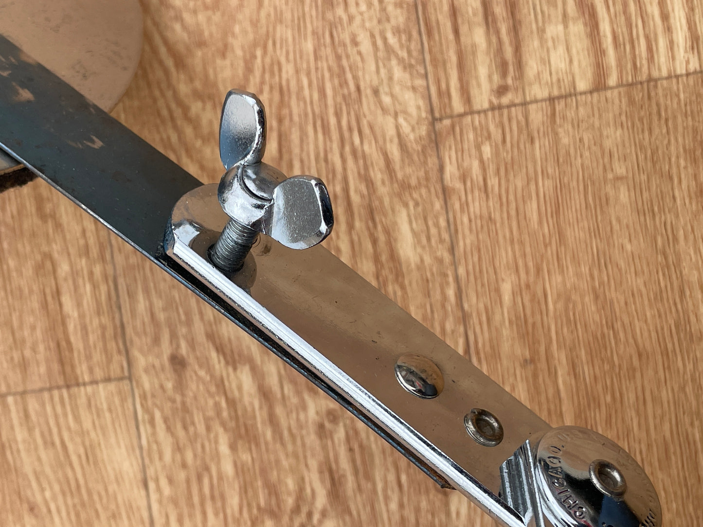 1960s Ludwig No. 136 Adjustable External Bass Drum Muffler Chrome