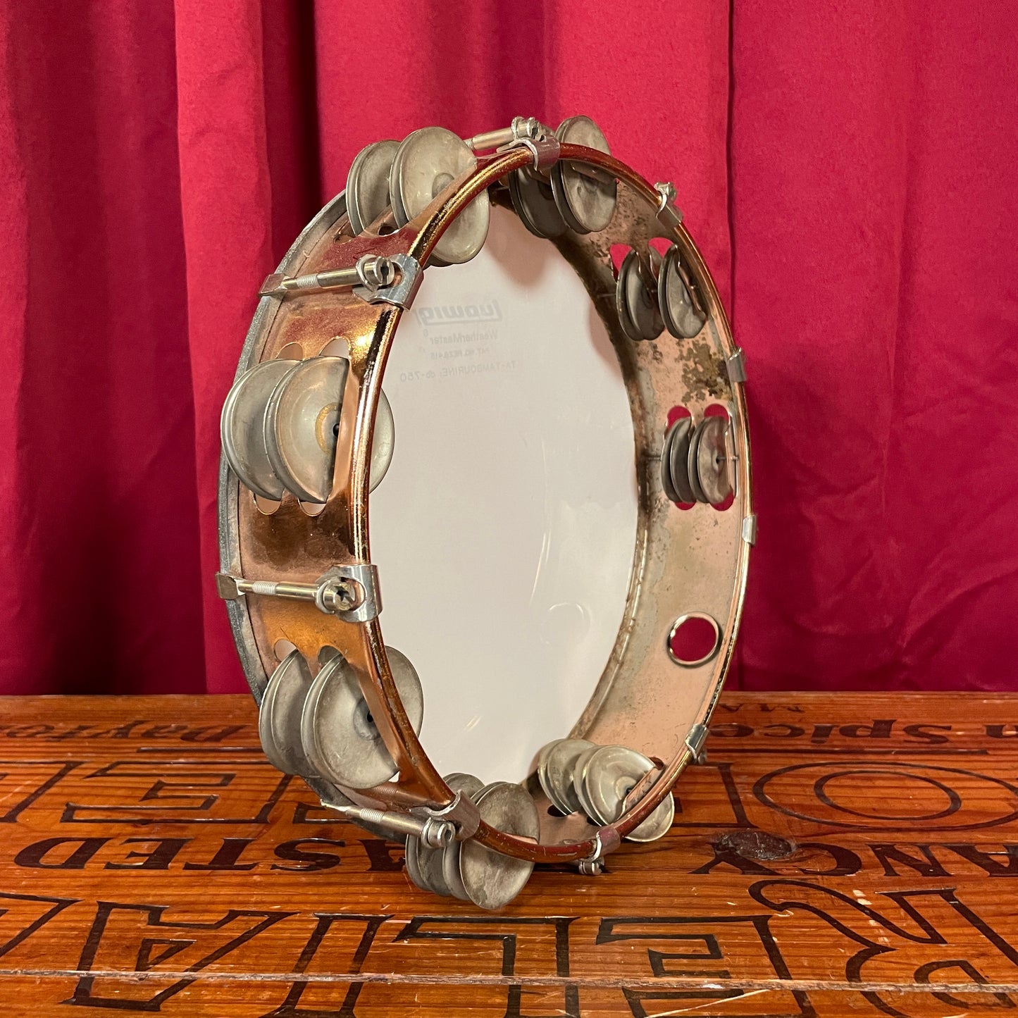 1960s Ludwig 10" Bronze Double Row Tunable Tambourine