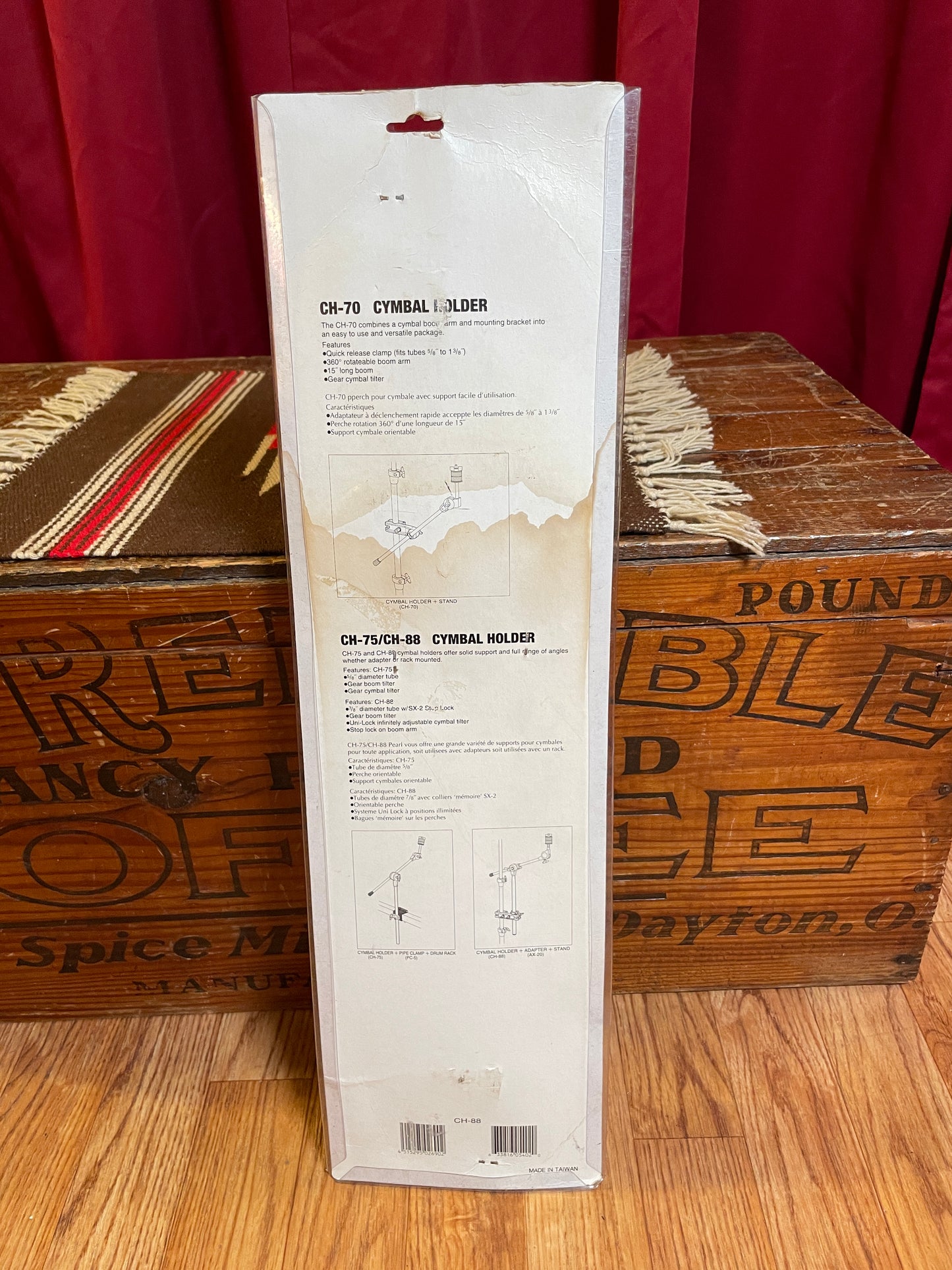 Pearl CH-88 Boom Cymbal Arm with Unilock Tilter NOS