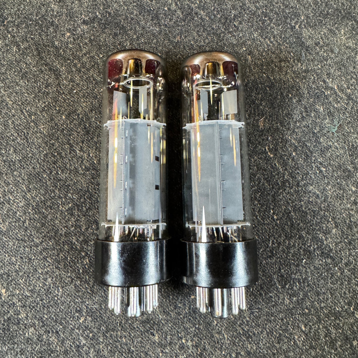 RFT / Siemens EL34 Dimple Top Amplifier Power Tubes Pair Duet #202