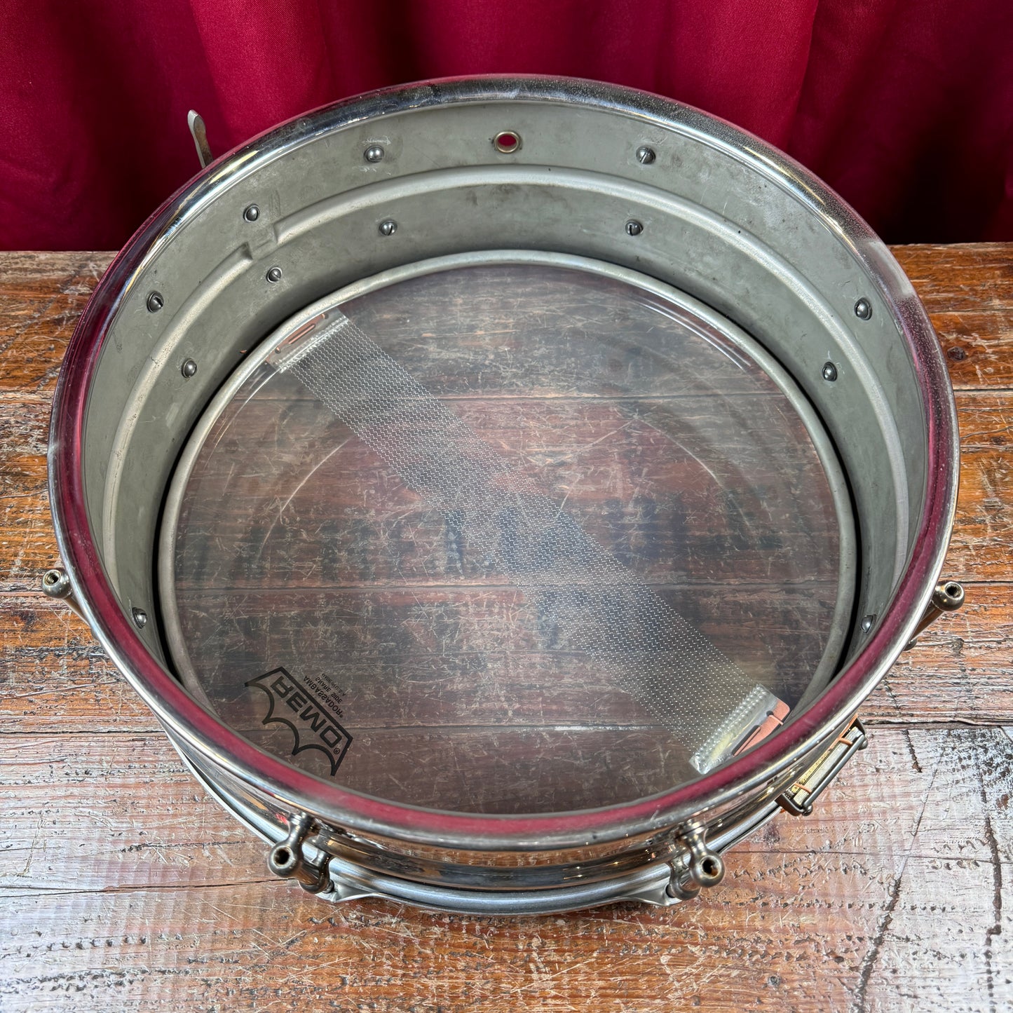 1937 Ludwig WFL Professional No. 413 Imperial Swingster 5x14 Snare Drum Lyre Badge Tube Lugs