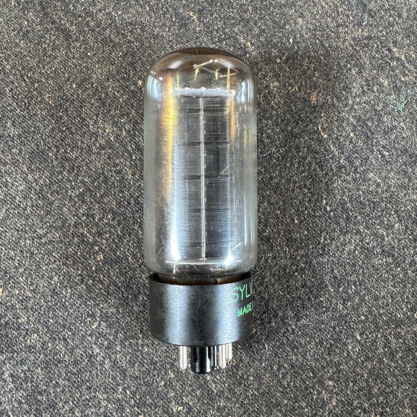 Vintage 1940s Sylvania 5U4GB Rectifier Tube Valve #196