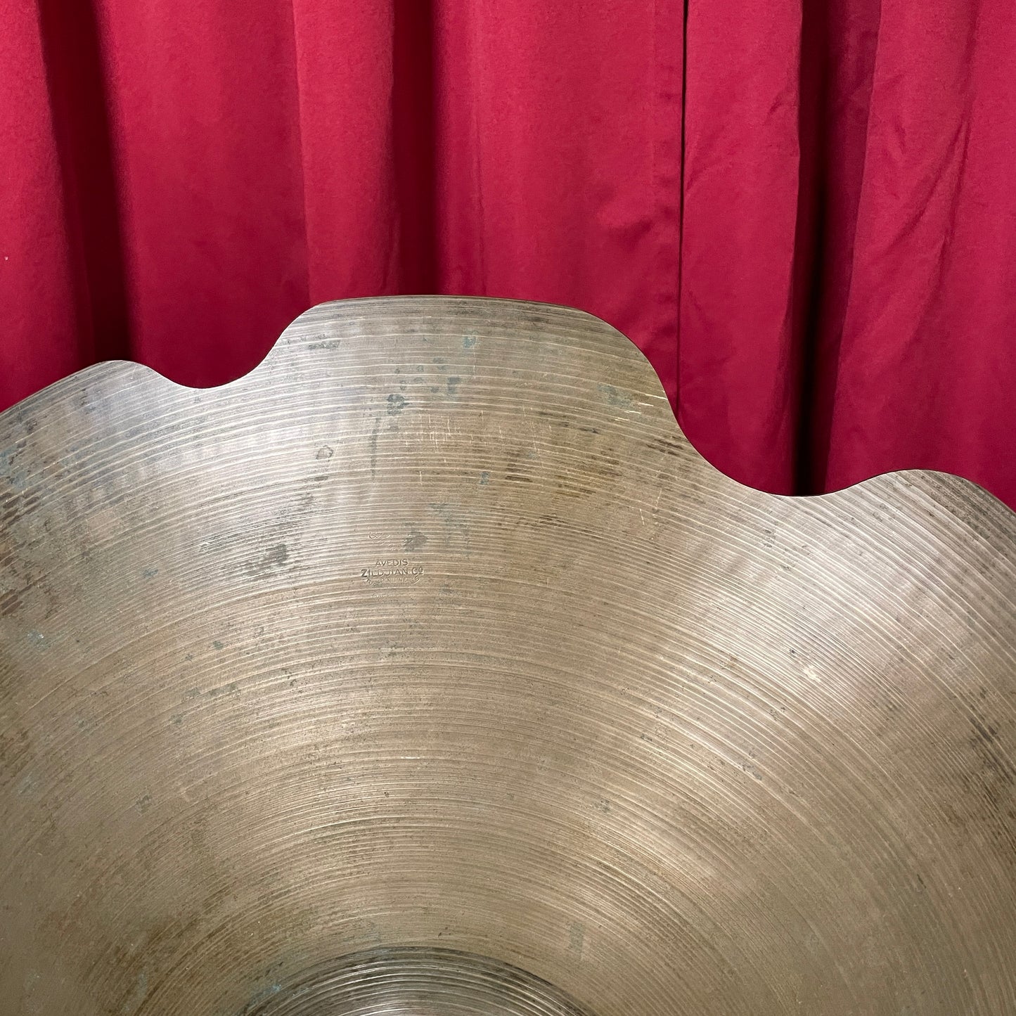 26" Zildjian A 1940s-50s Trans Stamp Ride Cymbal 4809g Repaired *Video Demo*