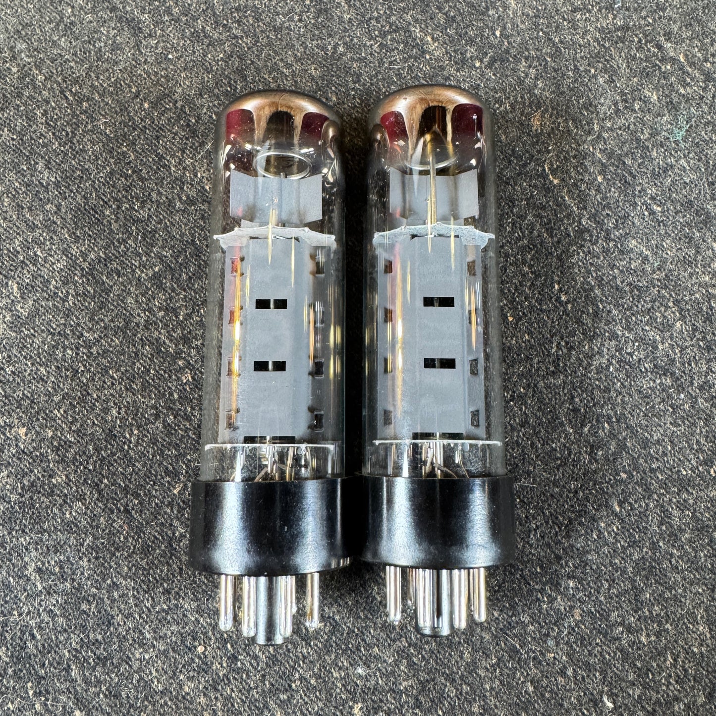 RFT / Siemens EL34 Dimple Top Amplifier Power Tubes Pair Duet #200