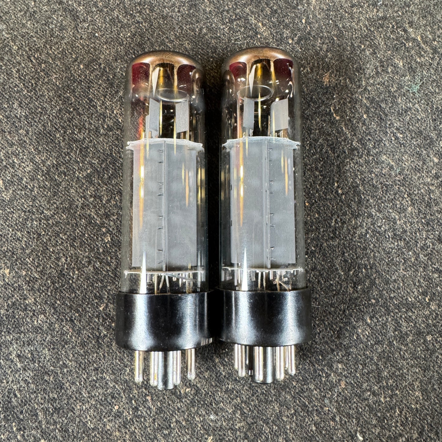 RFT / Siemens EL34 Dimple Top Amplifier Power Tubes Pair Duet #200