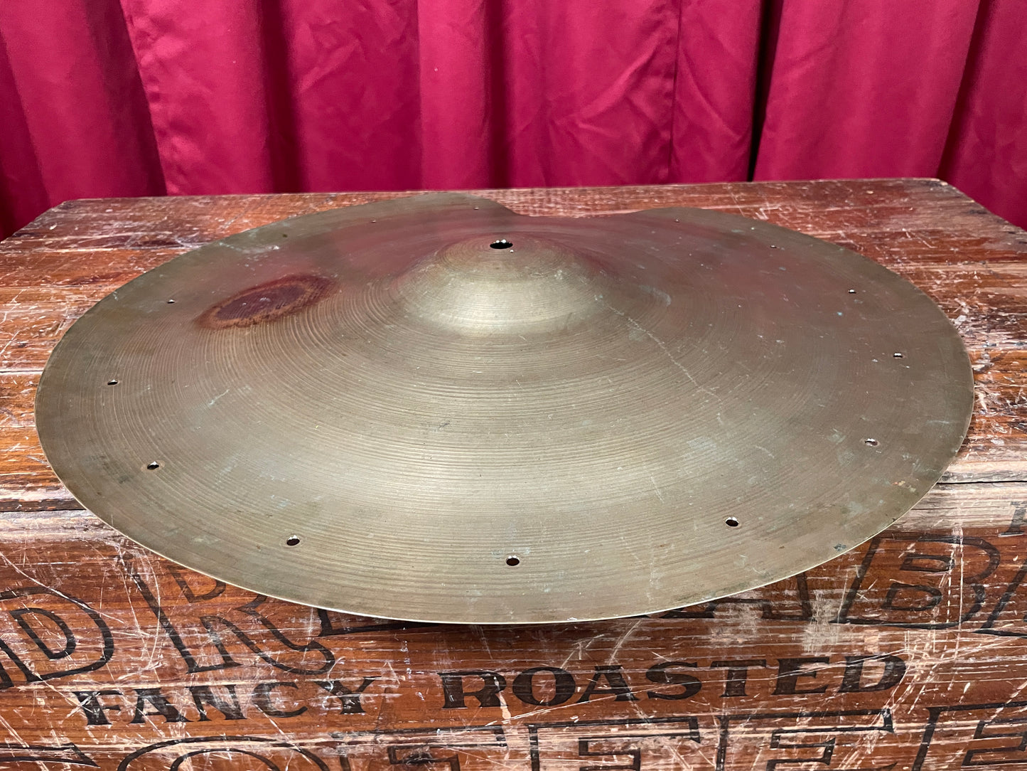 20" Zildjian A Trans Stamp Swish China Cymbal 1288g Repaired *Video Demo*