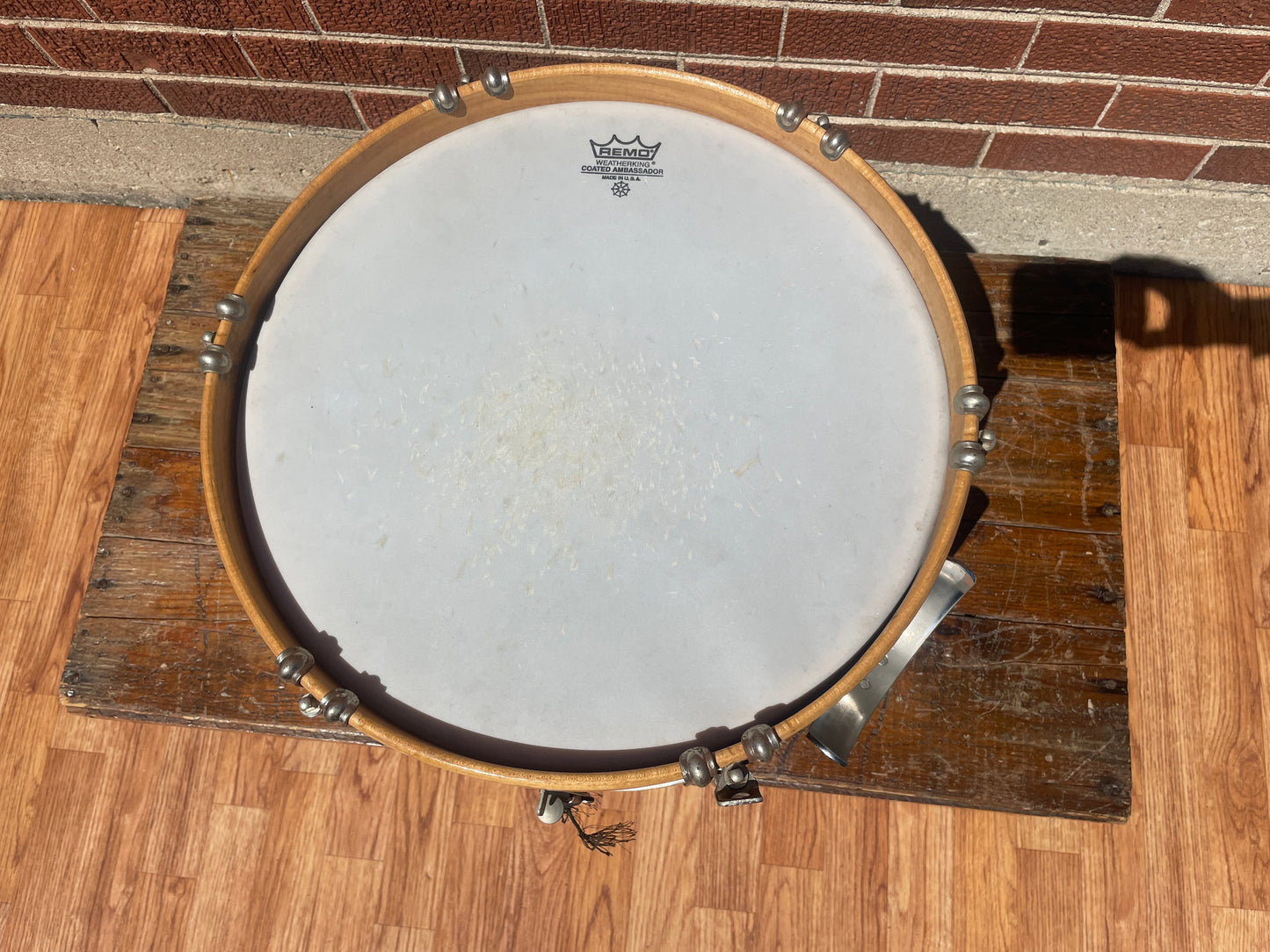 1950s WFL No. 3062 Prep Model 10x14 Parade Drum Mahogany Marching Snare Field Drum Ludwig