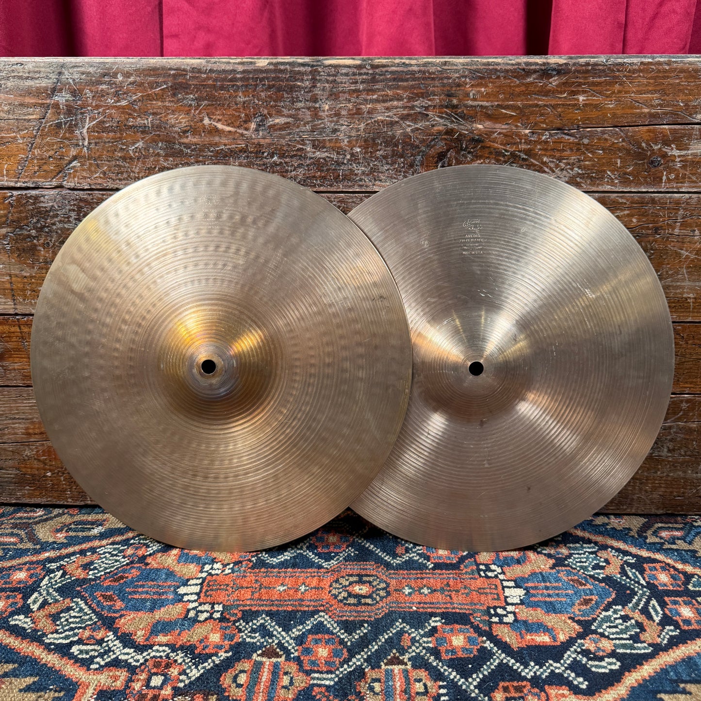 14" Zildjian A 1970s New Beat Hi-Hat Cymbal Pair 988g/1272g *Video Demo*