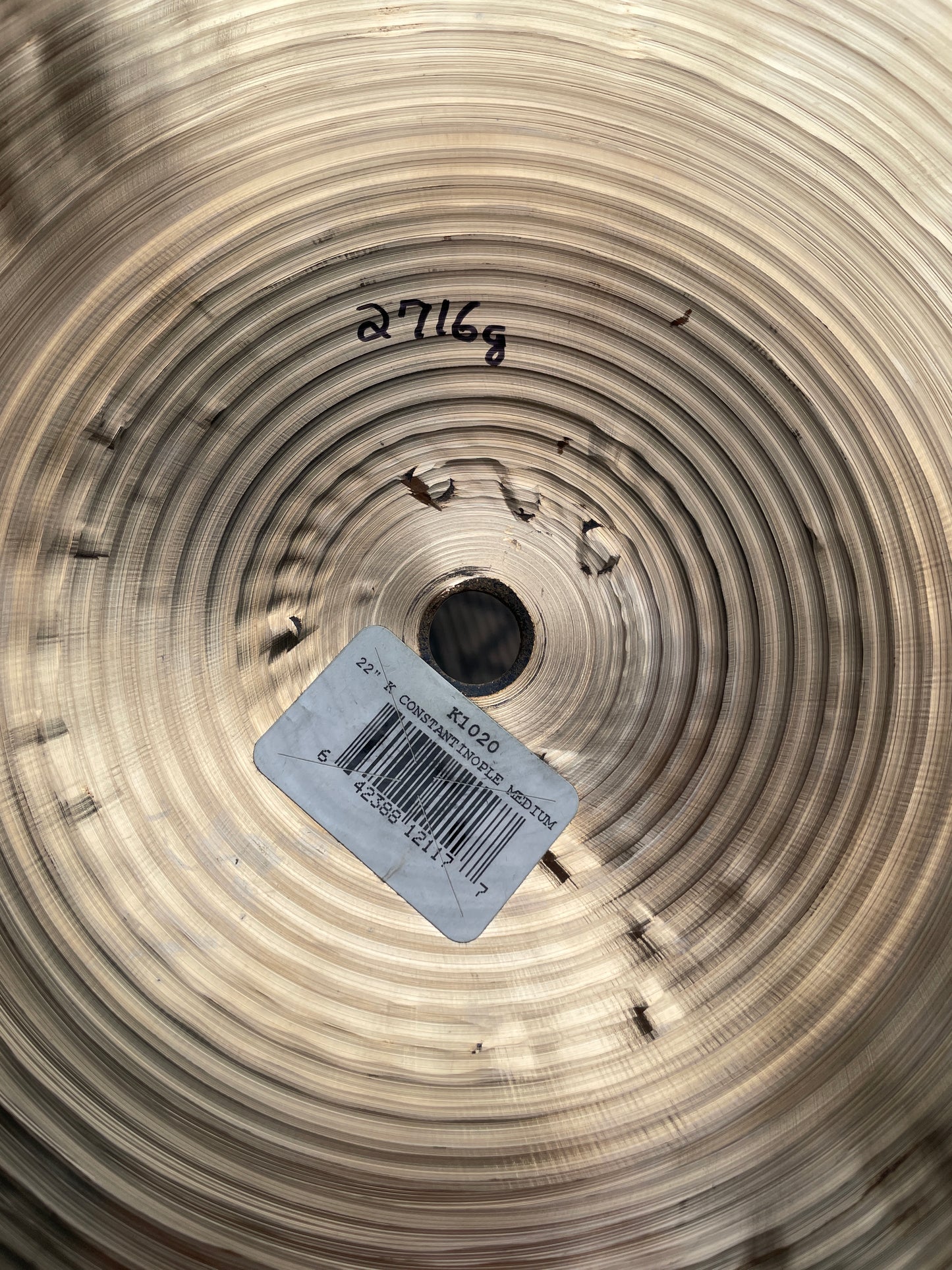 22" Zildjian K Constantinople Medium Ride Cymbal 2716g *Video Demo*
