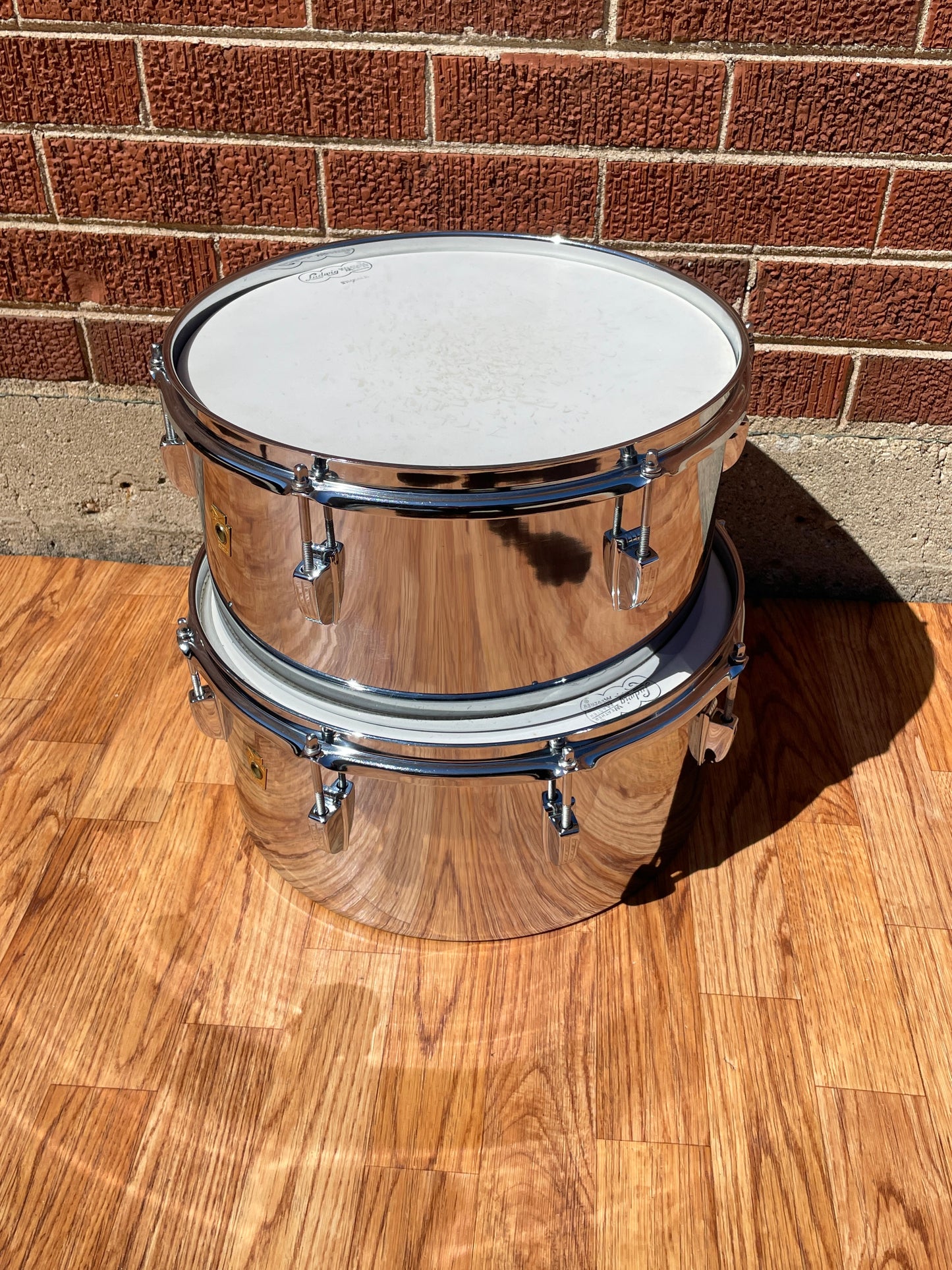 1960s Ludwig 13" & 14" No. 2359 Timbales Chrome