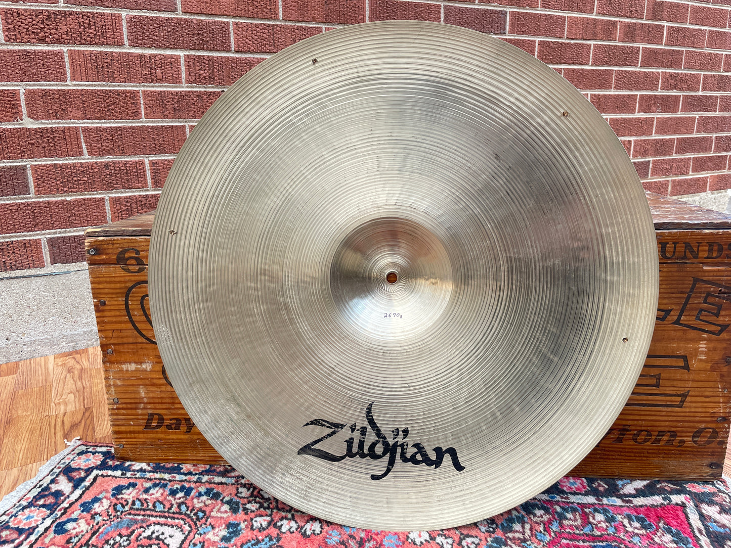22" Zildjian K Jazz Ride Cymbal w/ Rivets IAK 2670g *Video Demo*