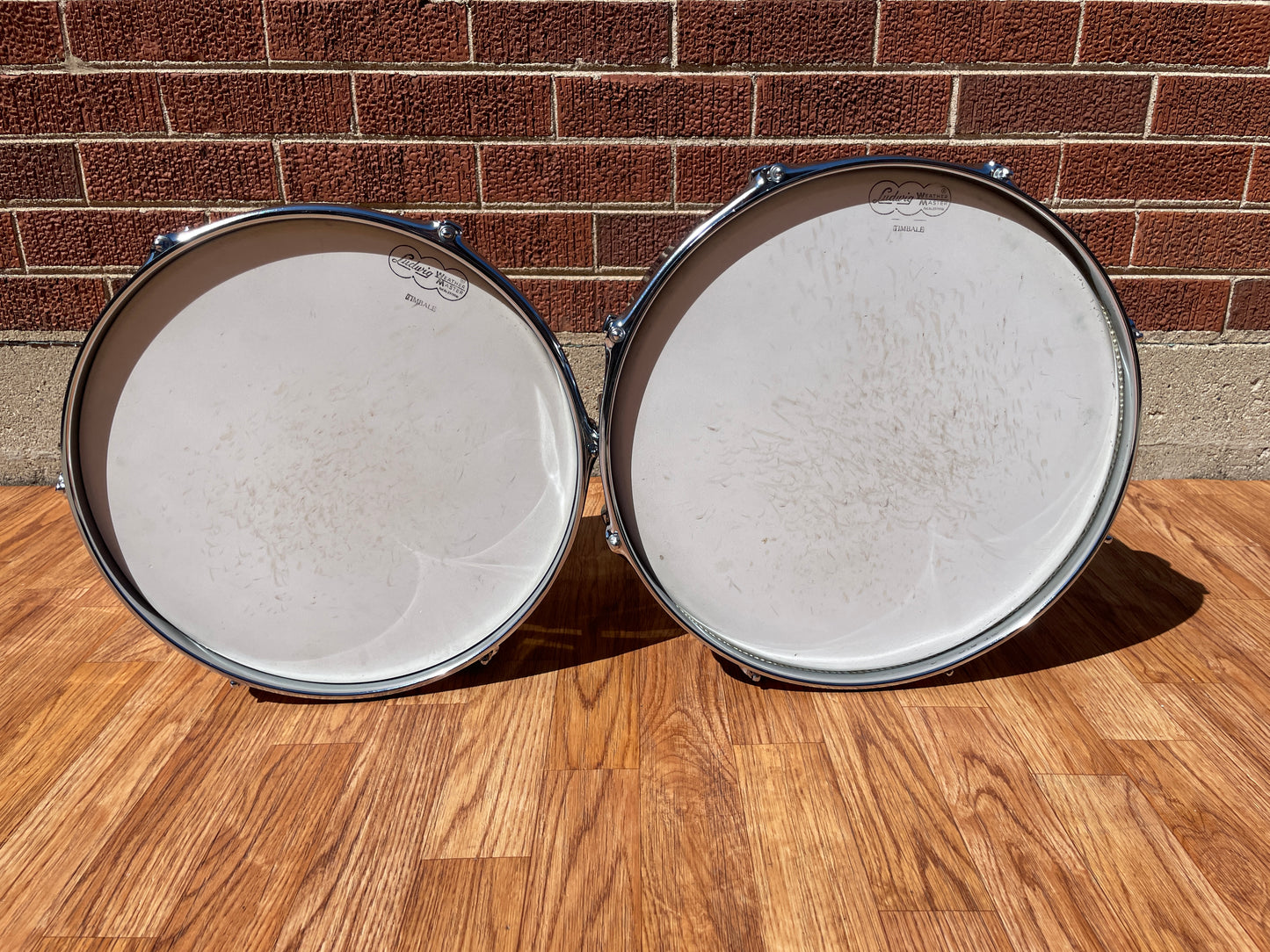 1960s Ludwig 13" & 14" No. 2359 Timbales Chrome