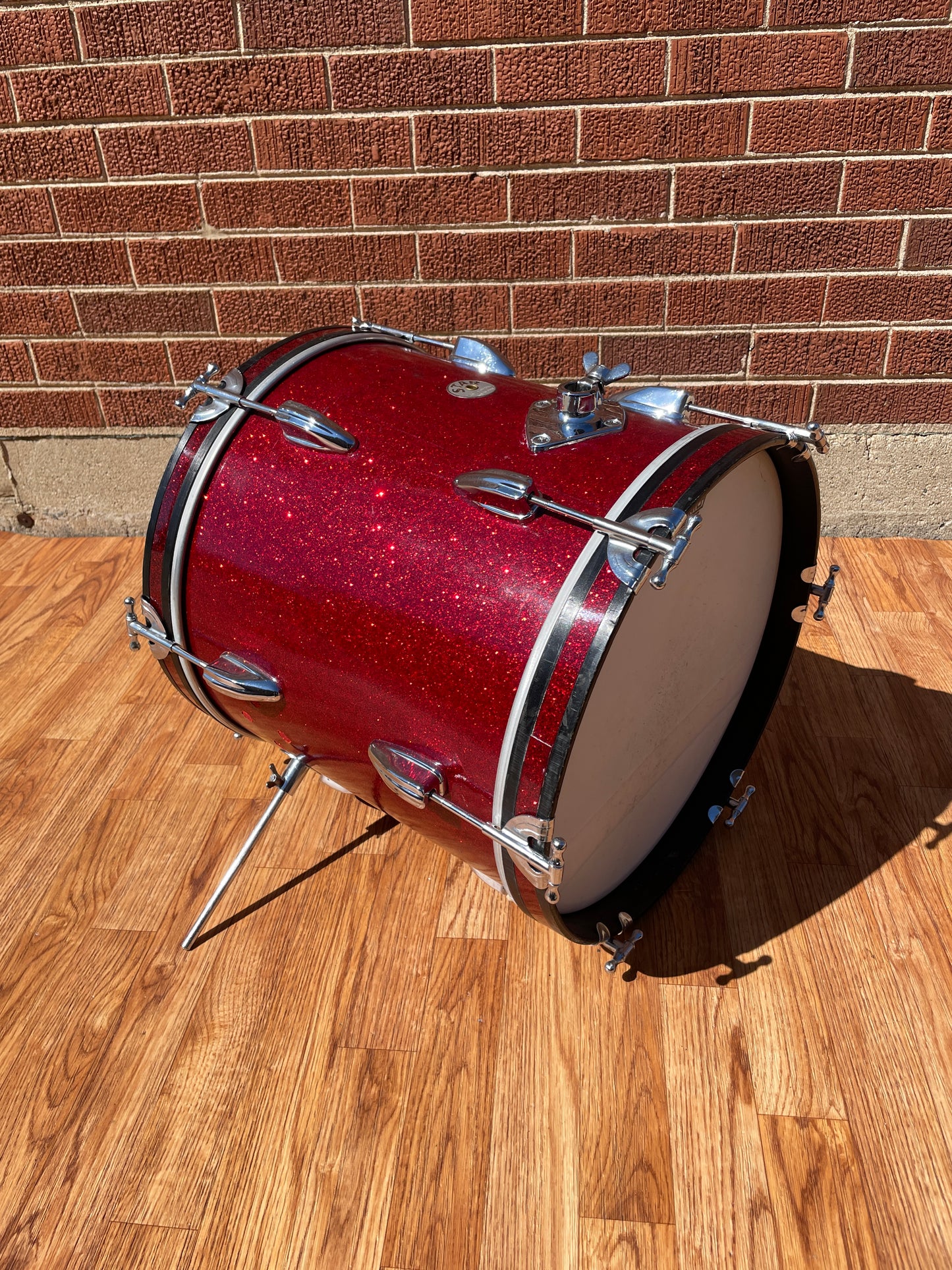 1960s Star 14x16 Bass Drum Red Sparkle MIJ Pre-Tama