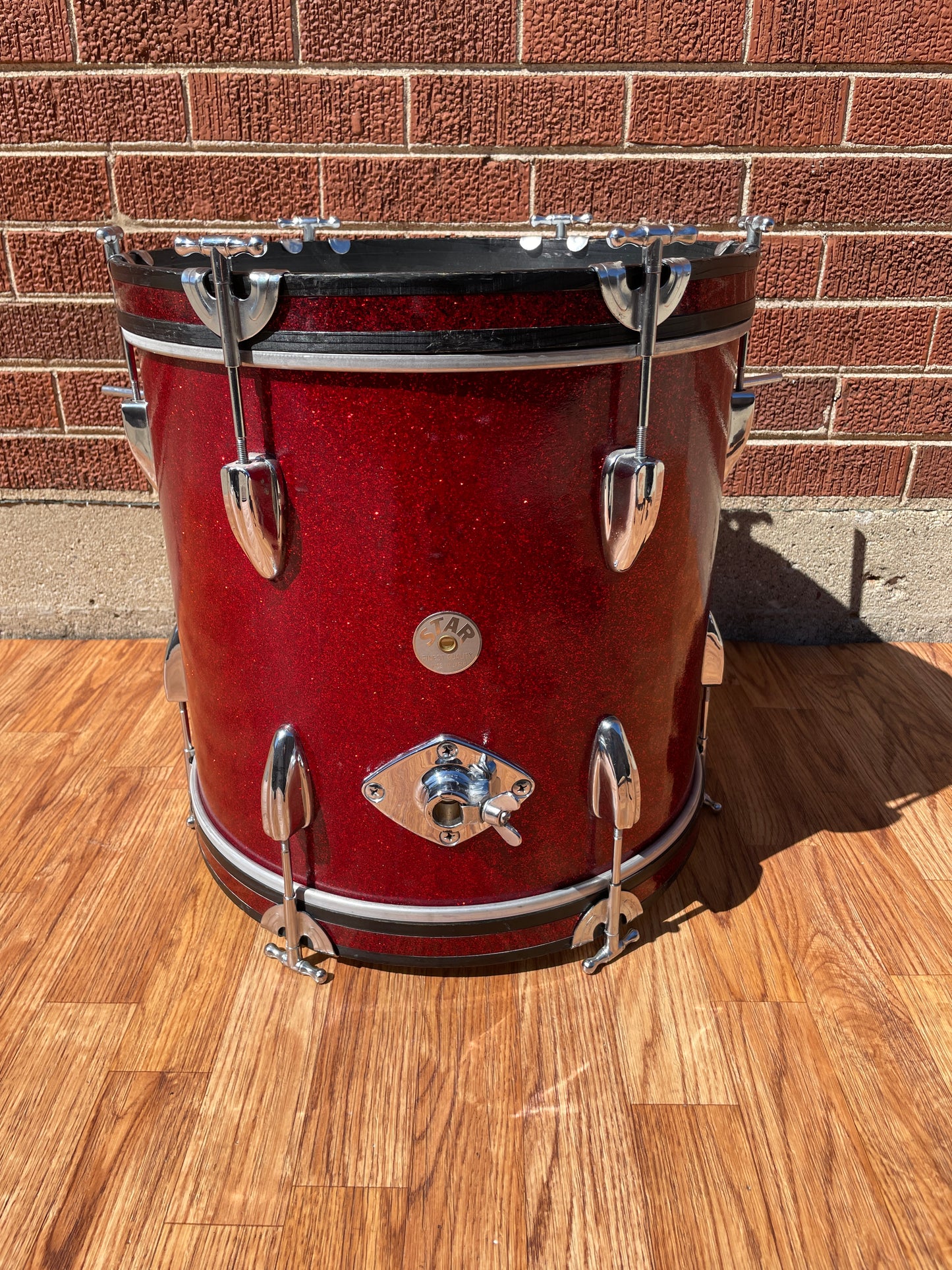 1960s Star 14x16 Bass Drum Red Sparkle MIJ Pre-Tama