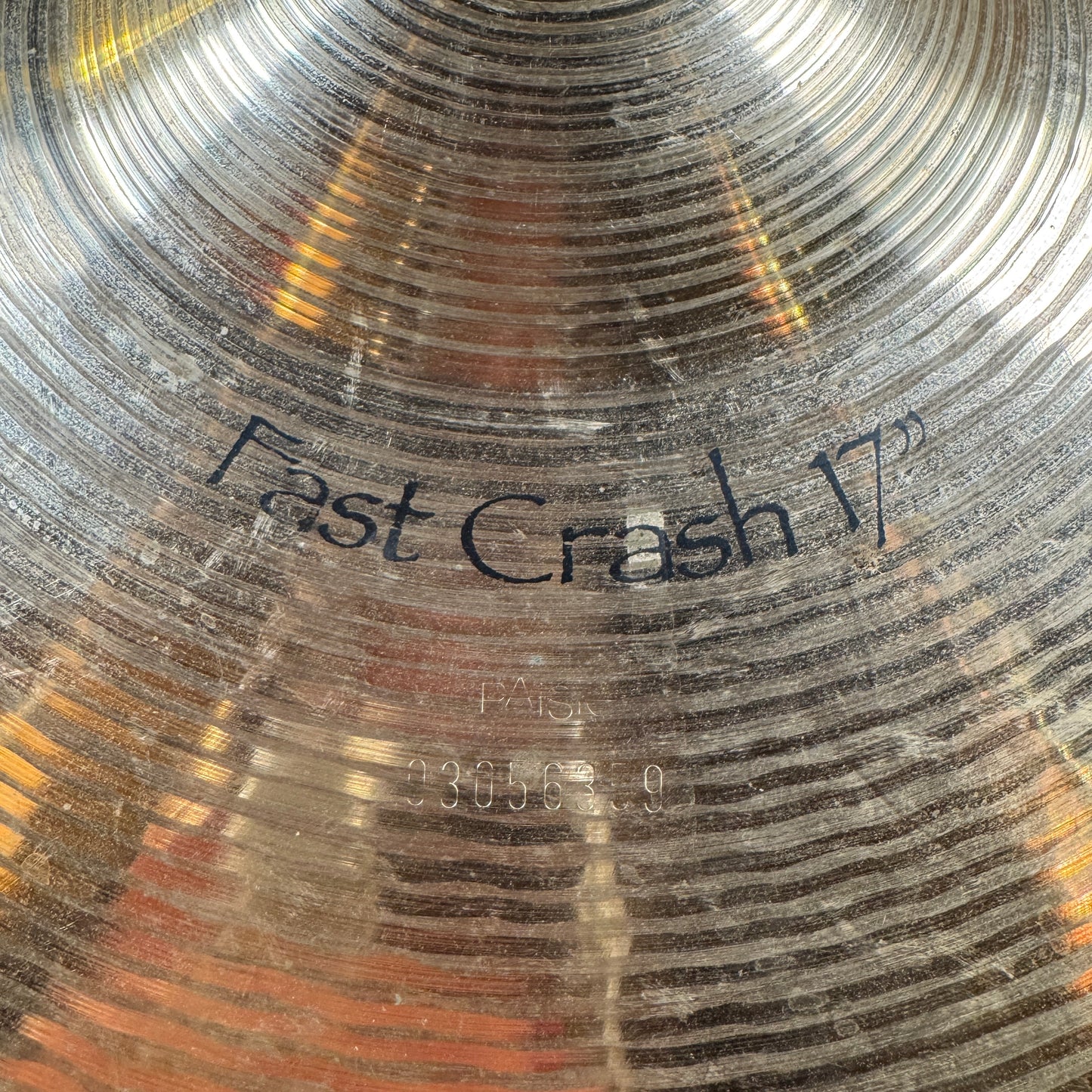 17" Paiste Signature Fast Crash Cymbal 1108g Repaired *Video Demo*