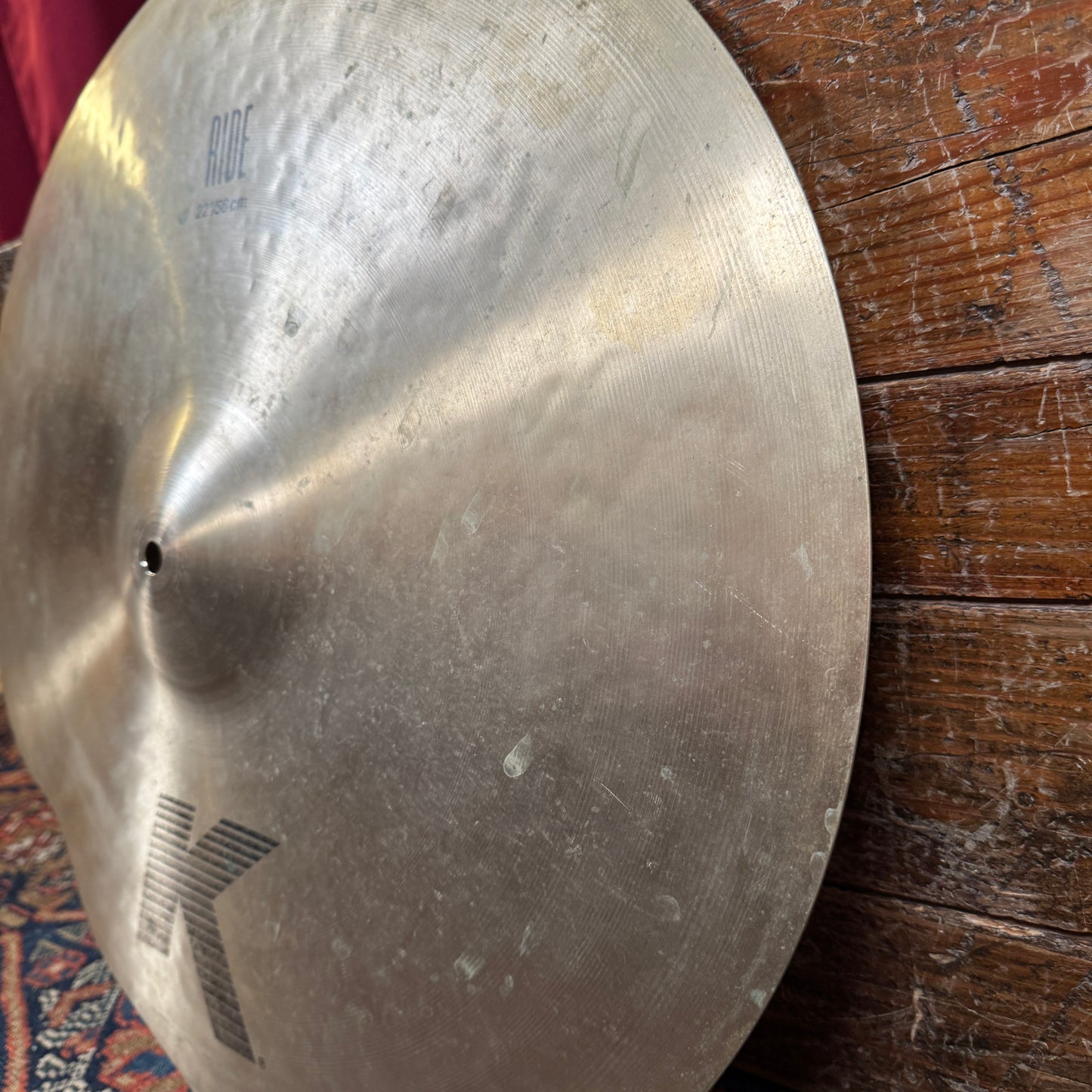 22" Zildjian K Ride Cymbal 2873g Repaired