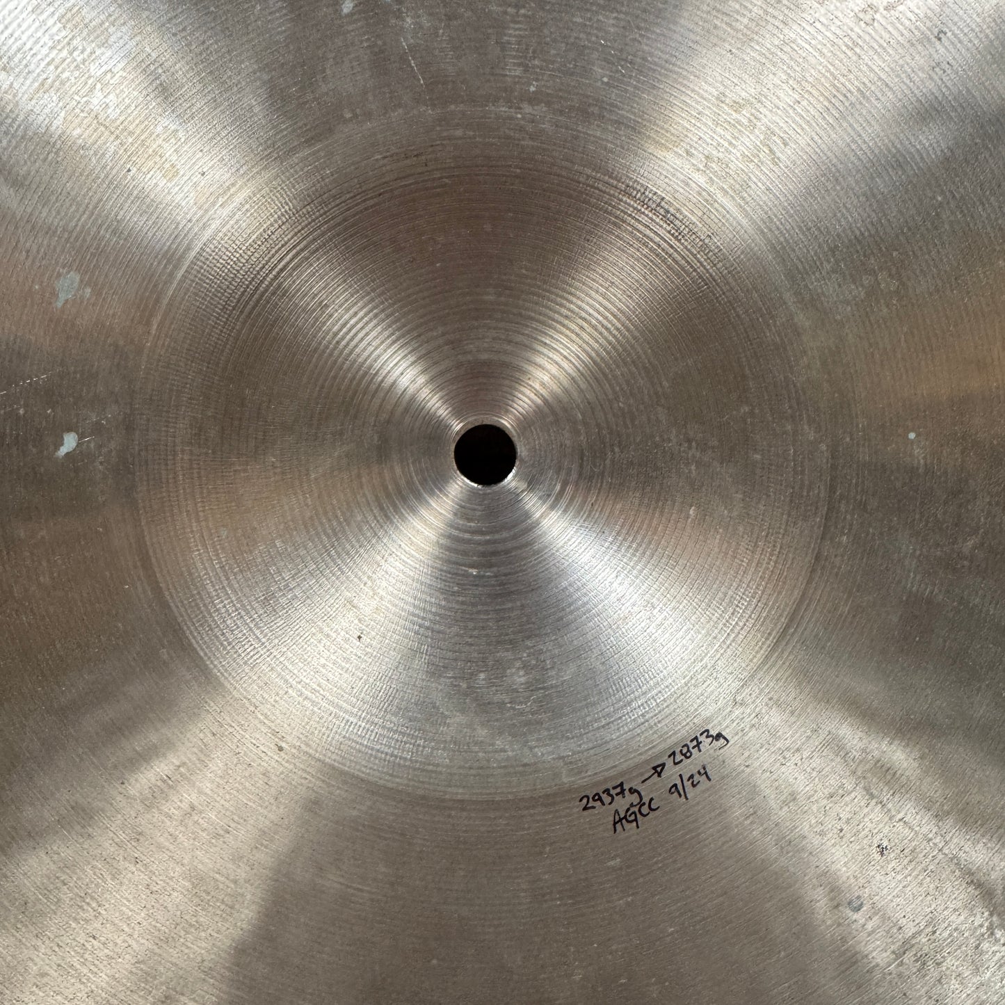 22" Zildjian K Ride Cymbal 2873g Repaired