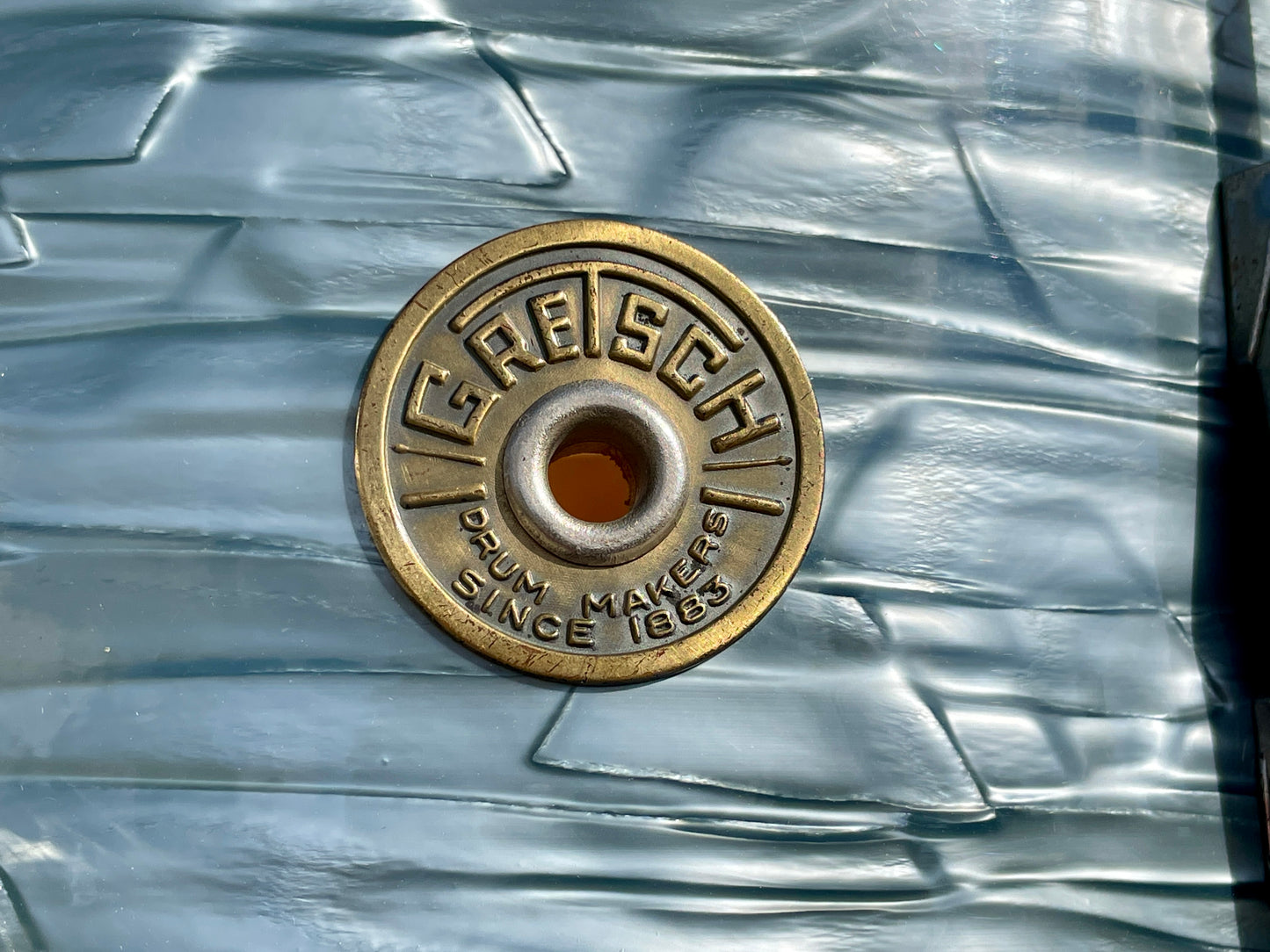 1940s Gretsch Broadkaster 6.5x14 Snare Drum No. X4152 Midnight Blue Pearl