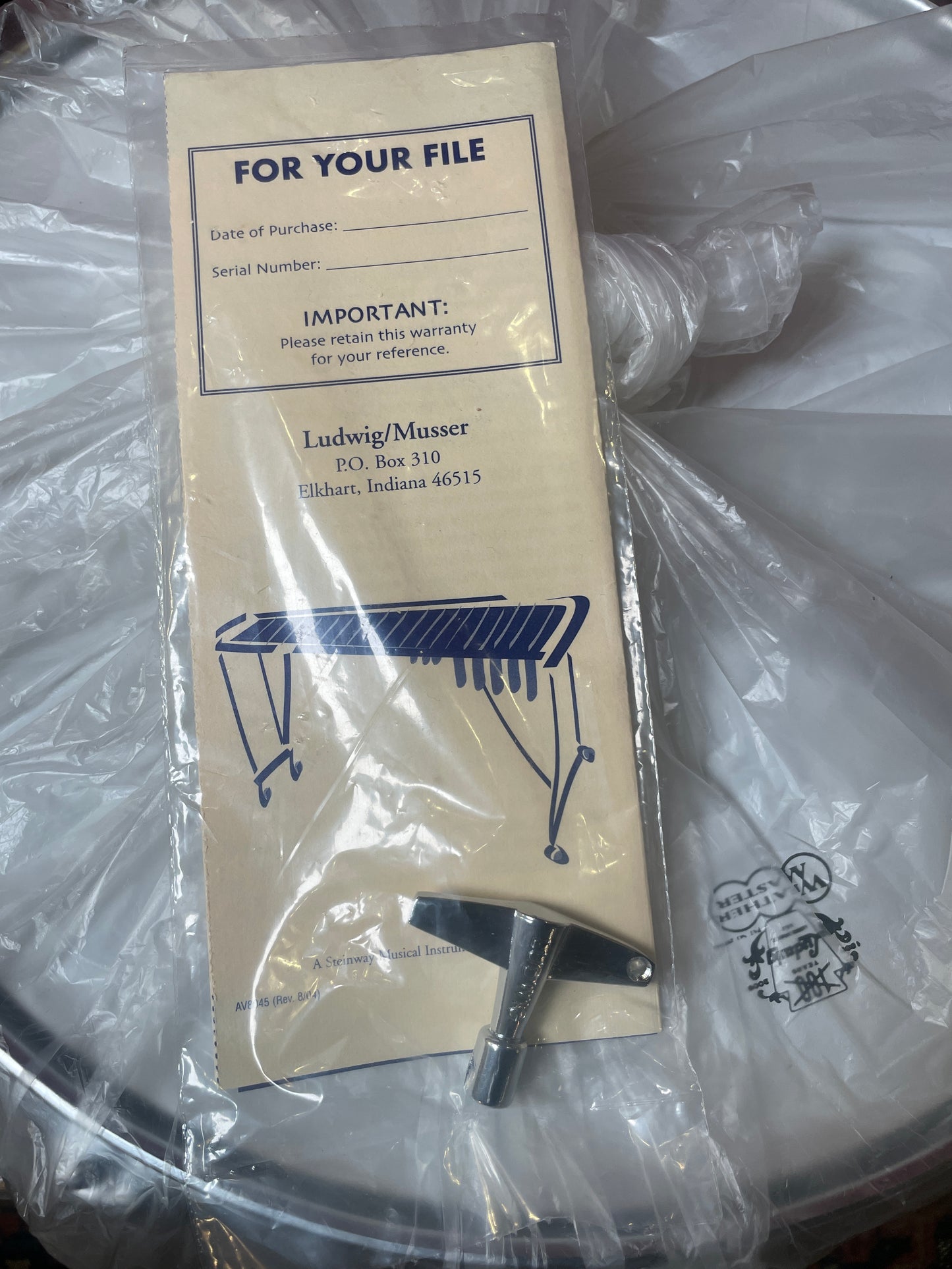 Ludwig 5x14 NOS 100th Anniversary Black Galaxy Acrolite Snare Drum Blackrolite