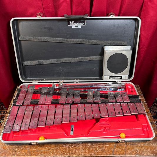 1970s Ludwig Musser M-649 Junior Percussionist Kit Glockenspiel Bells #2