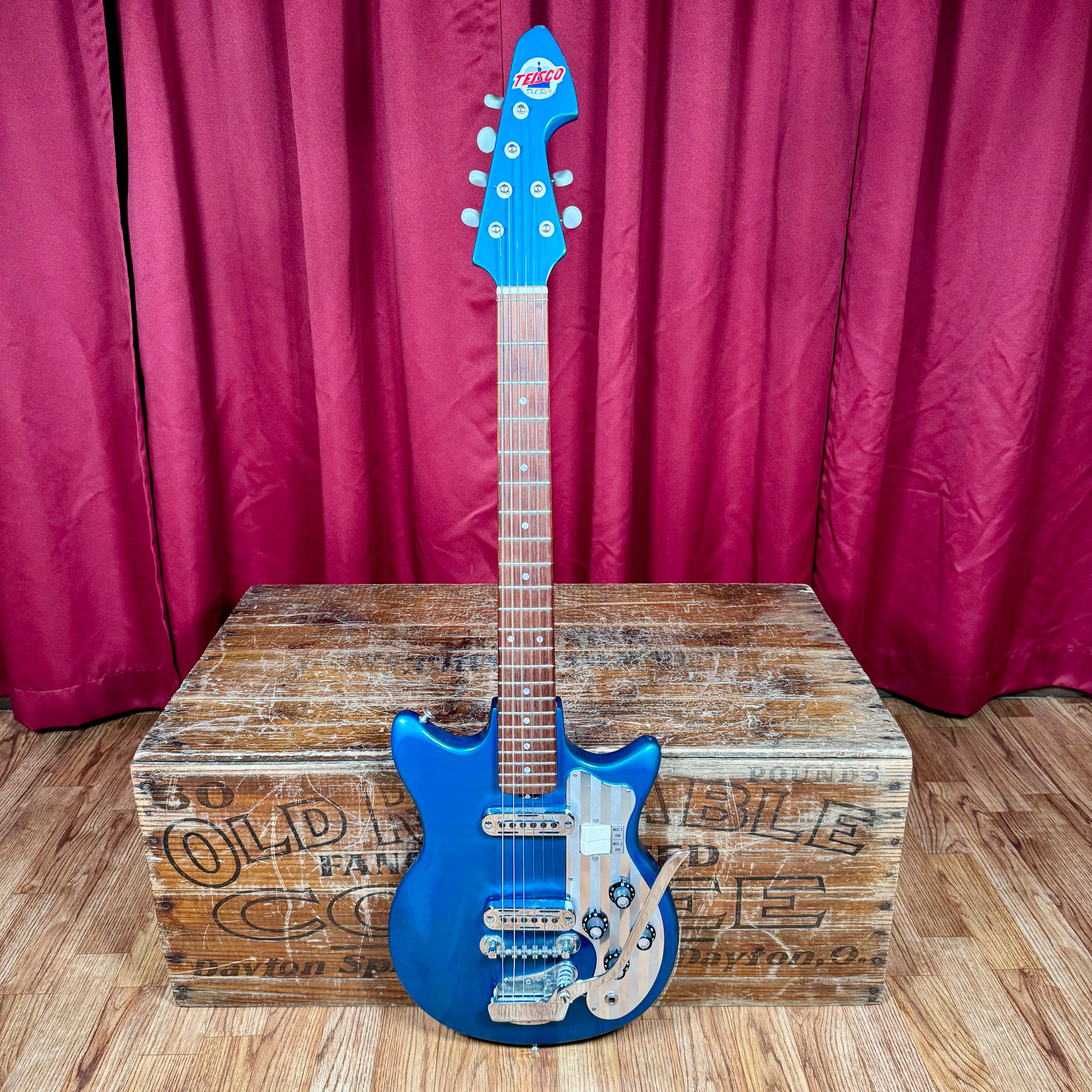 1965 Teisco Del Rey ET-201 Electric Guitar Blue – Drugan's Drums