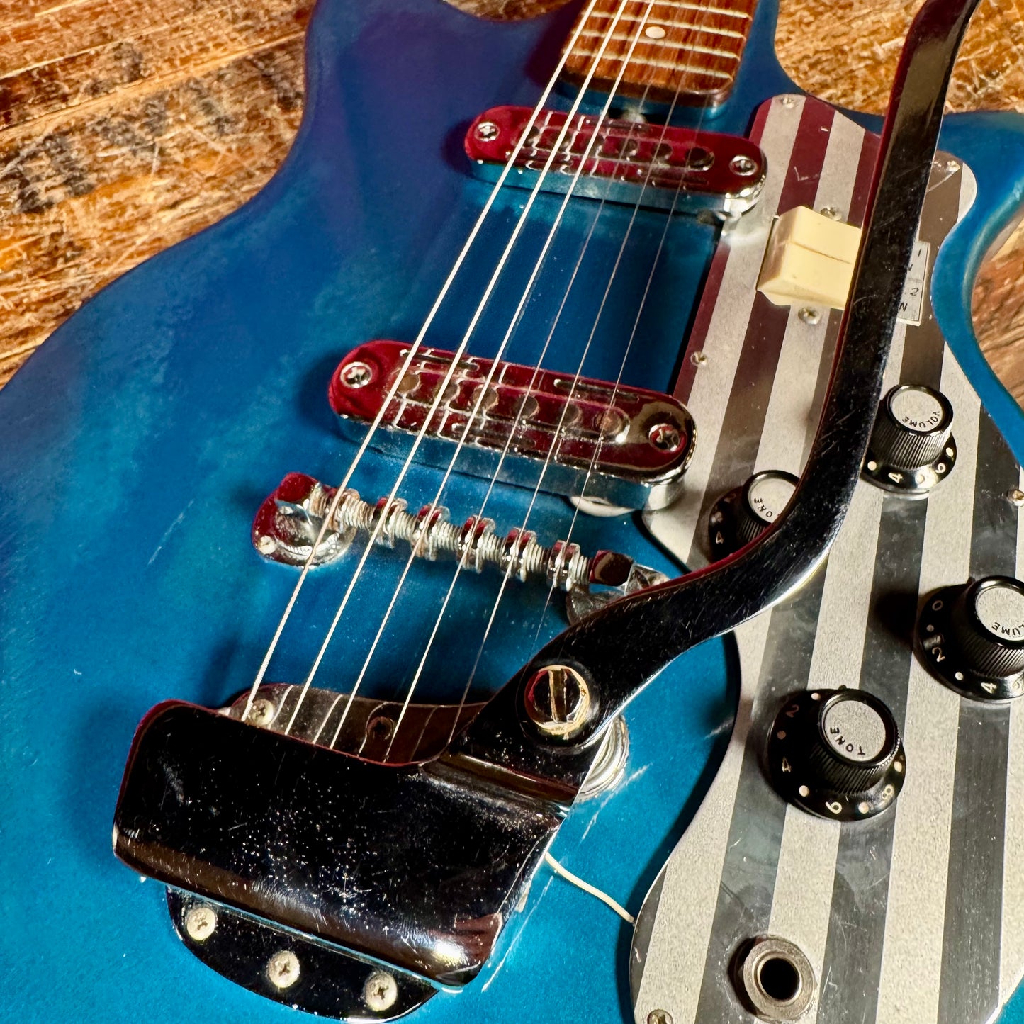 1965 Teisco Del Rey ET-201 Electric Guitar Blue
