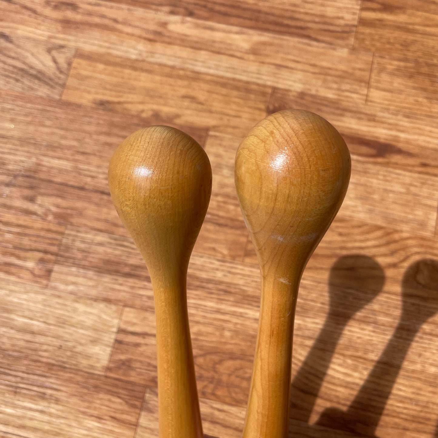 1970s Ludwig No. 334 Solid Wood Concert Bass Drum Beater Pair