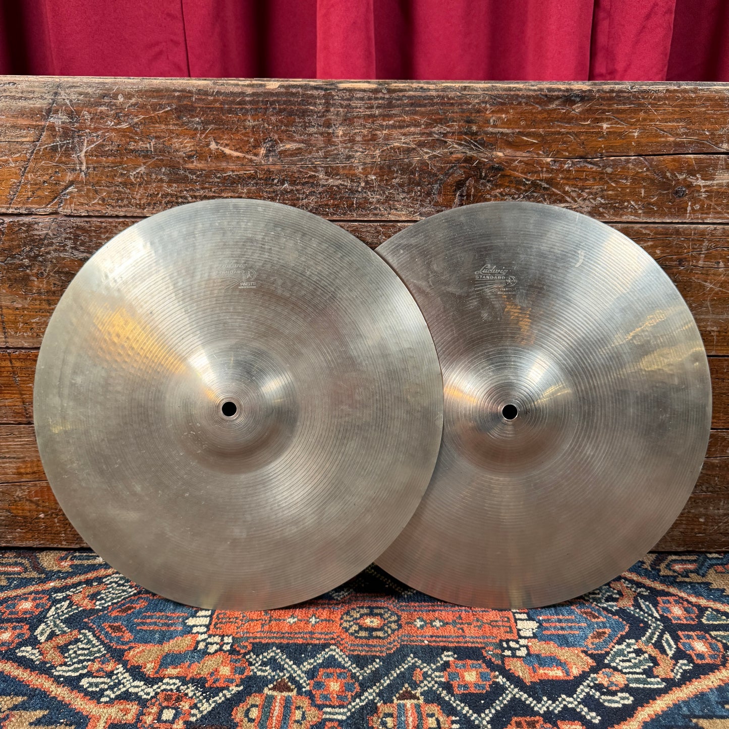 14" Paiste 1960s Ludwig Standard Hi-Hat Cymbal Pair 592g/688g *Video Demo*