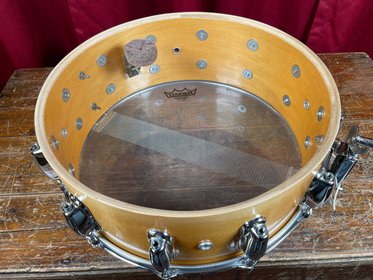 1970s Slingerland 5x14 Spitfire No. 201 Snare Drum Natural TDR