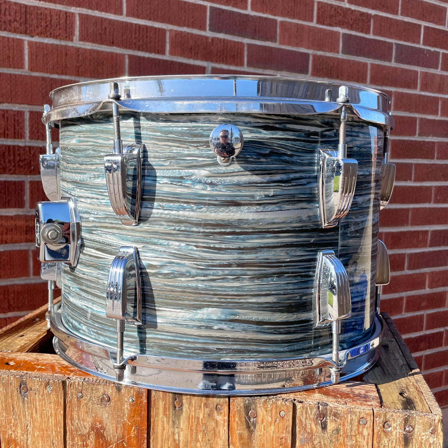 1960s Ludwig 9x13 Tom Drum Oyster Blue Pearl