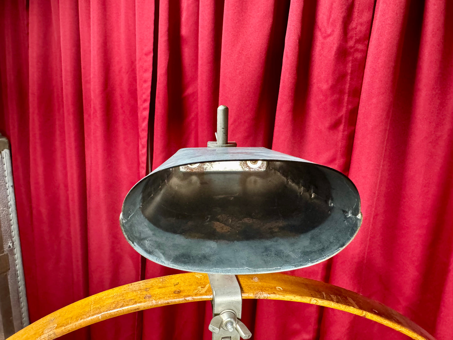 1960s Ludwig 5" Cow Bell No. 129 w/ Cowbell Holder No. 133 Script Logo
