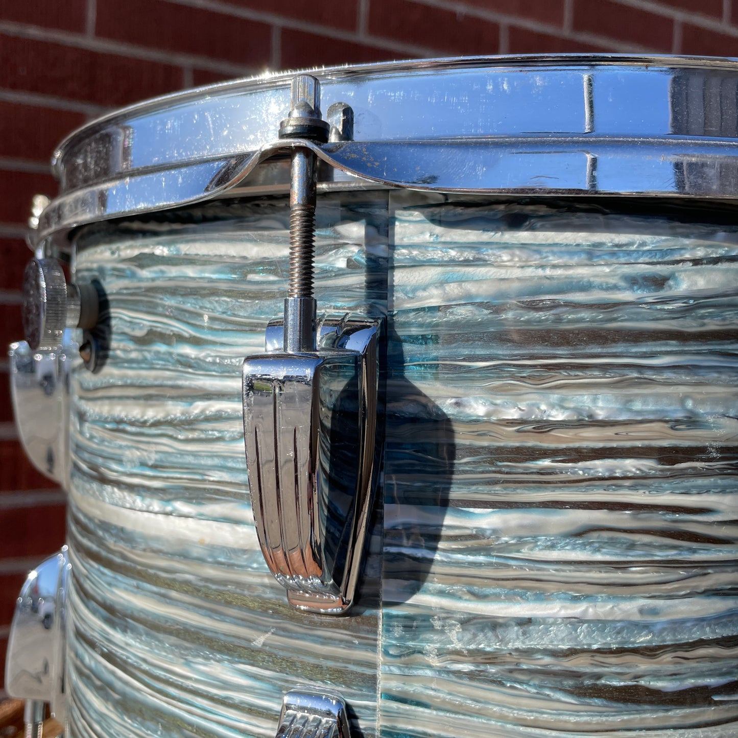 1960s Ludwig 9x13 Tom Drum Oyster Blue Pearl