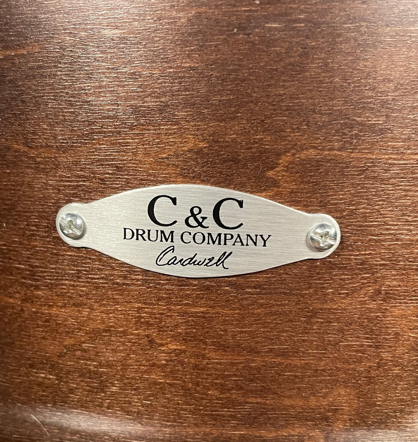C&C 6x13 Player Date II Snare Drum w/ Trick GS007 Throw Off Brown Mahogany Stain 13x6