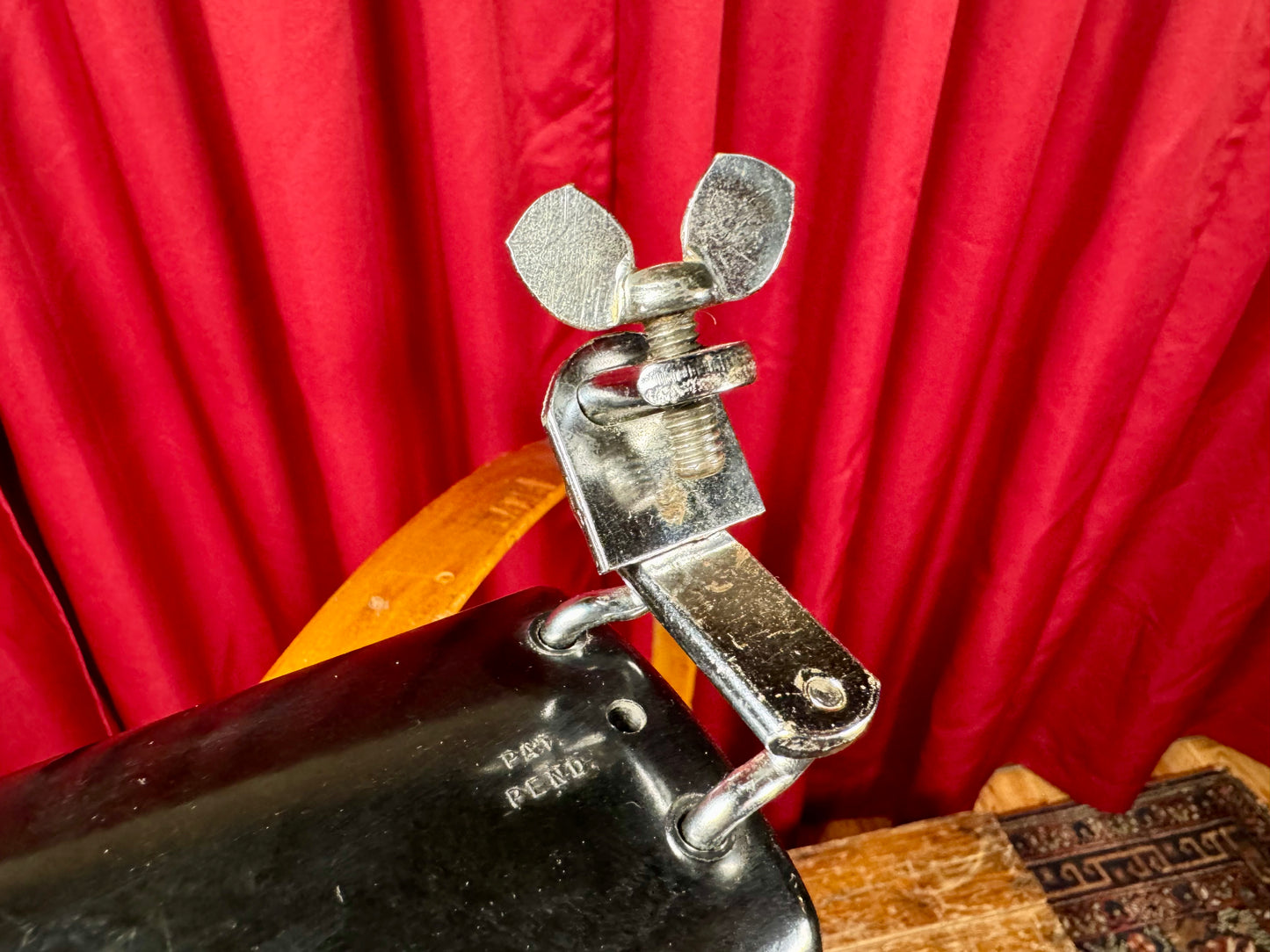 1950s WFL Ludwig Tunable Ebonite Plastic Tone Block No. 777 w/ Hoop Mount