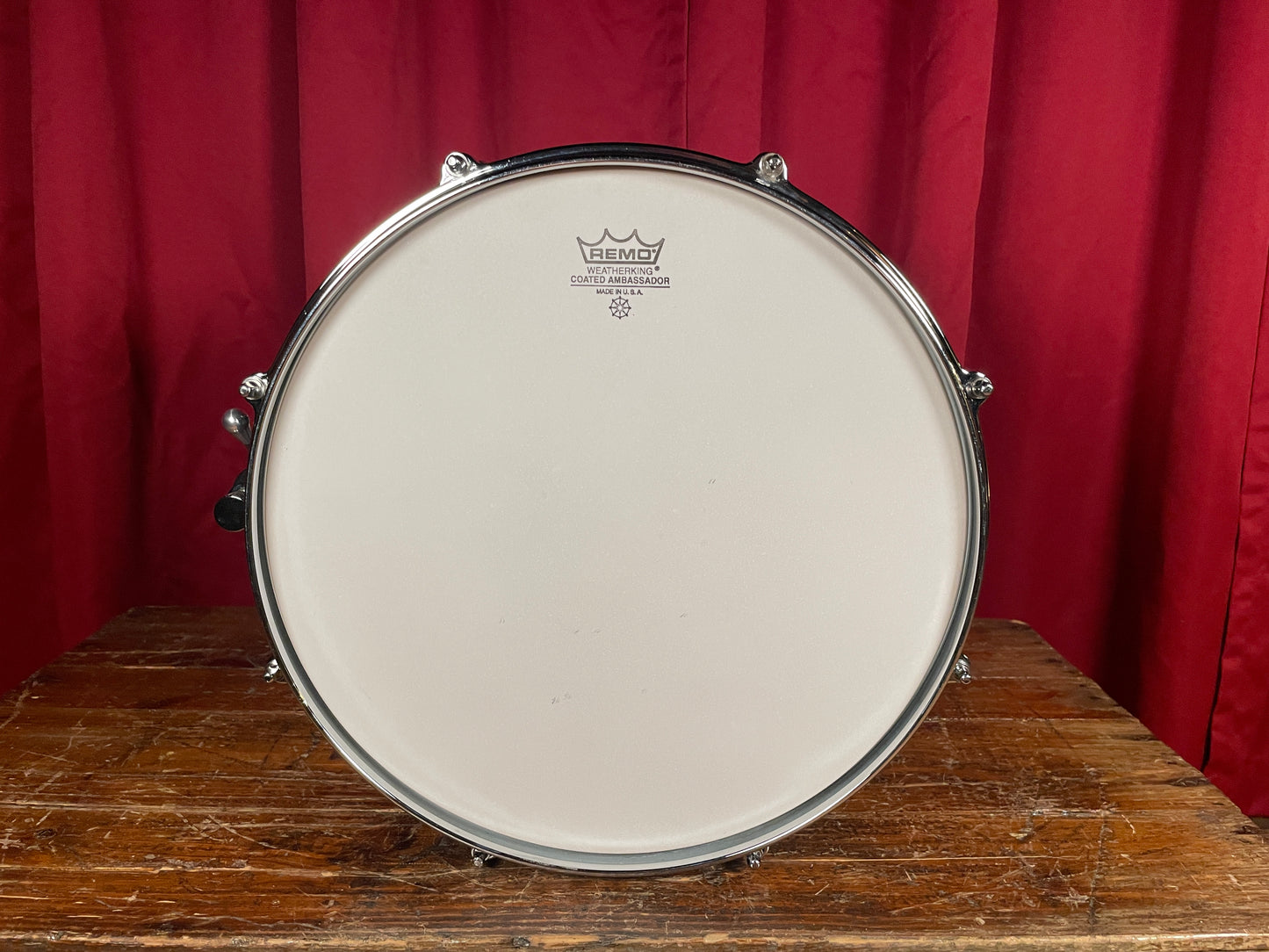 C&C 6x13 Player Date II Snare Drum w/ Trick GS007 Throw Off Brown Mahogany Stain 13x6